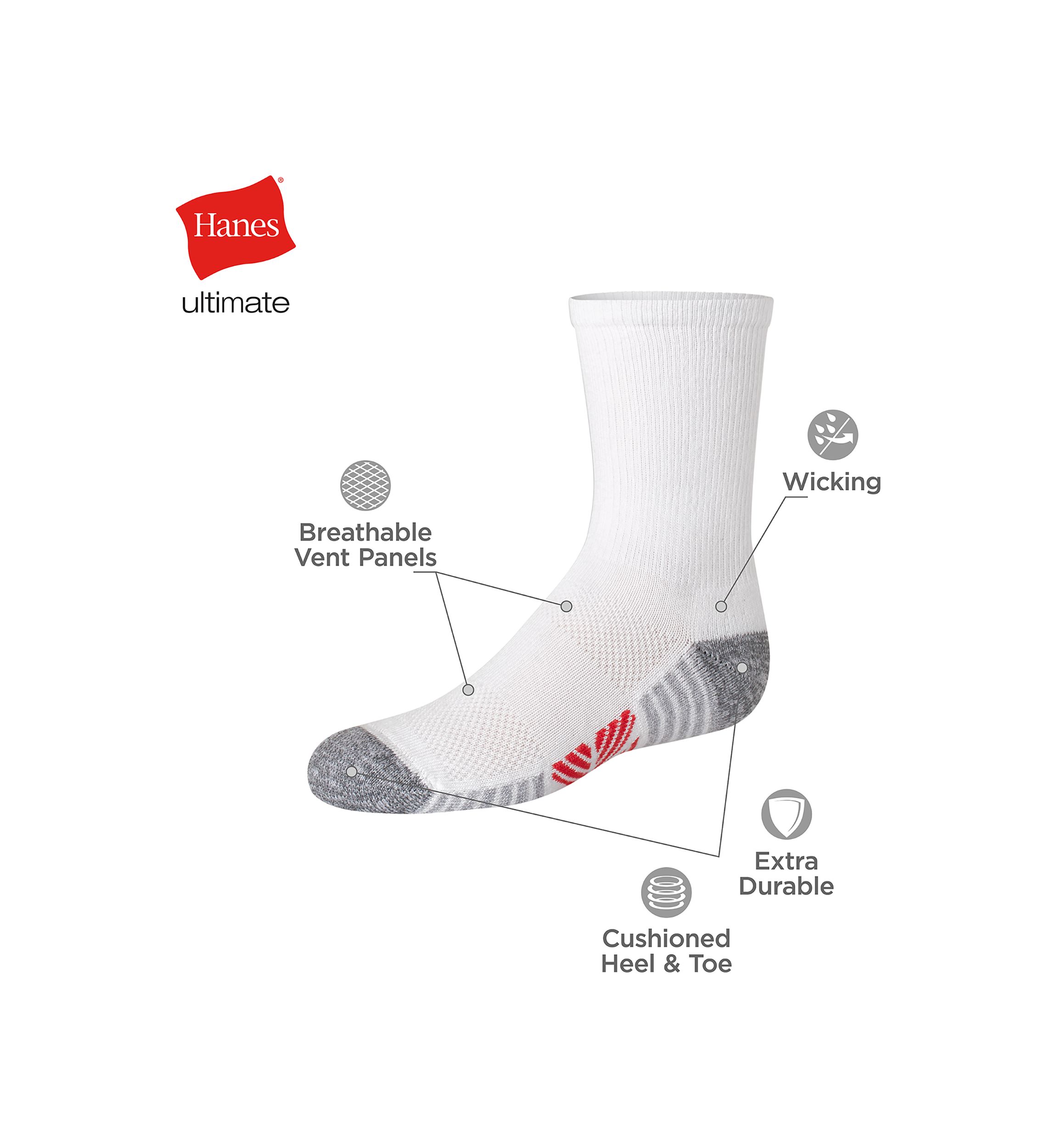 Ultimate Cool Comfort Socks - 10 Pack