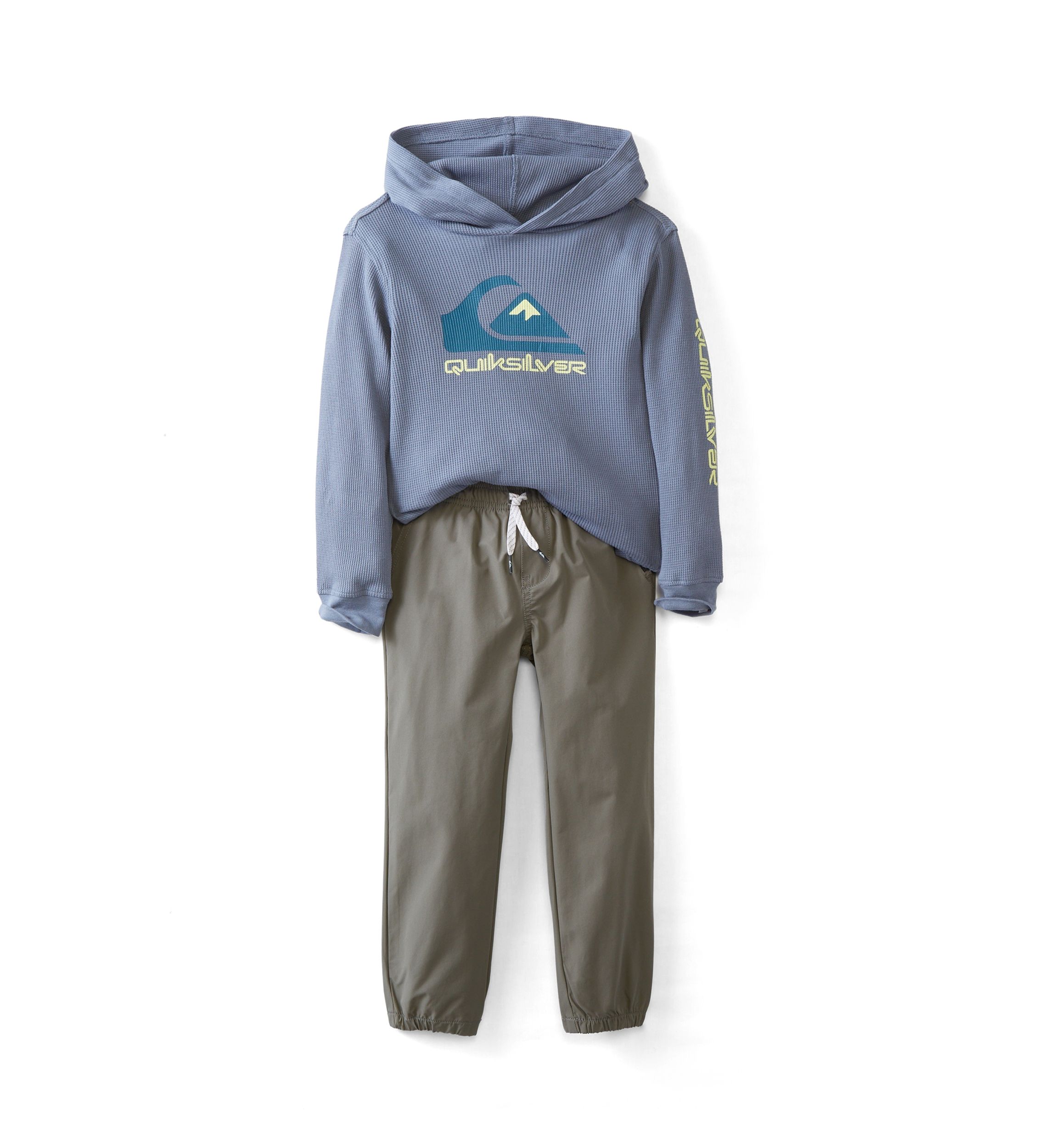 Boys 4-7 Thermal Hooded Graphic Sweatshirt and Joggers Set