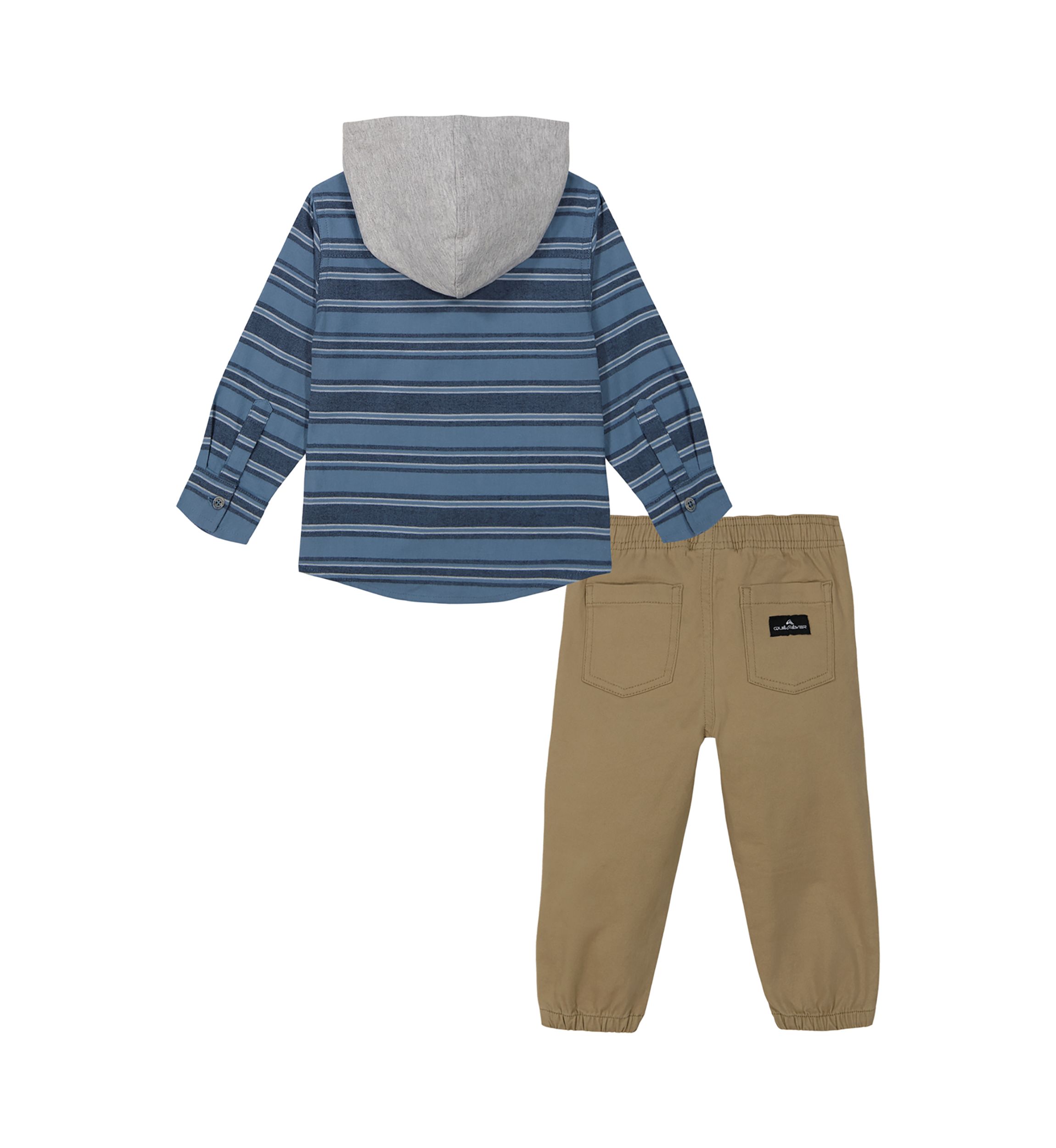 Boys 4-7 Woven Knit Printed Shirt and Joggers Set