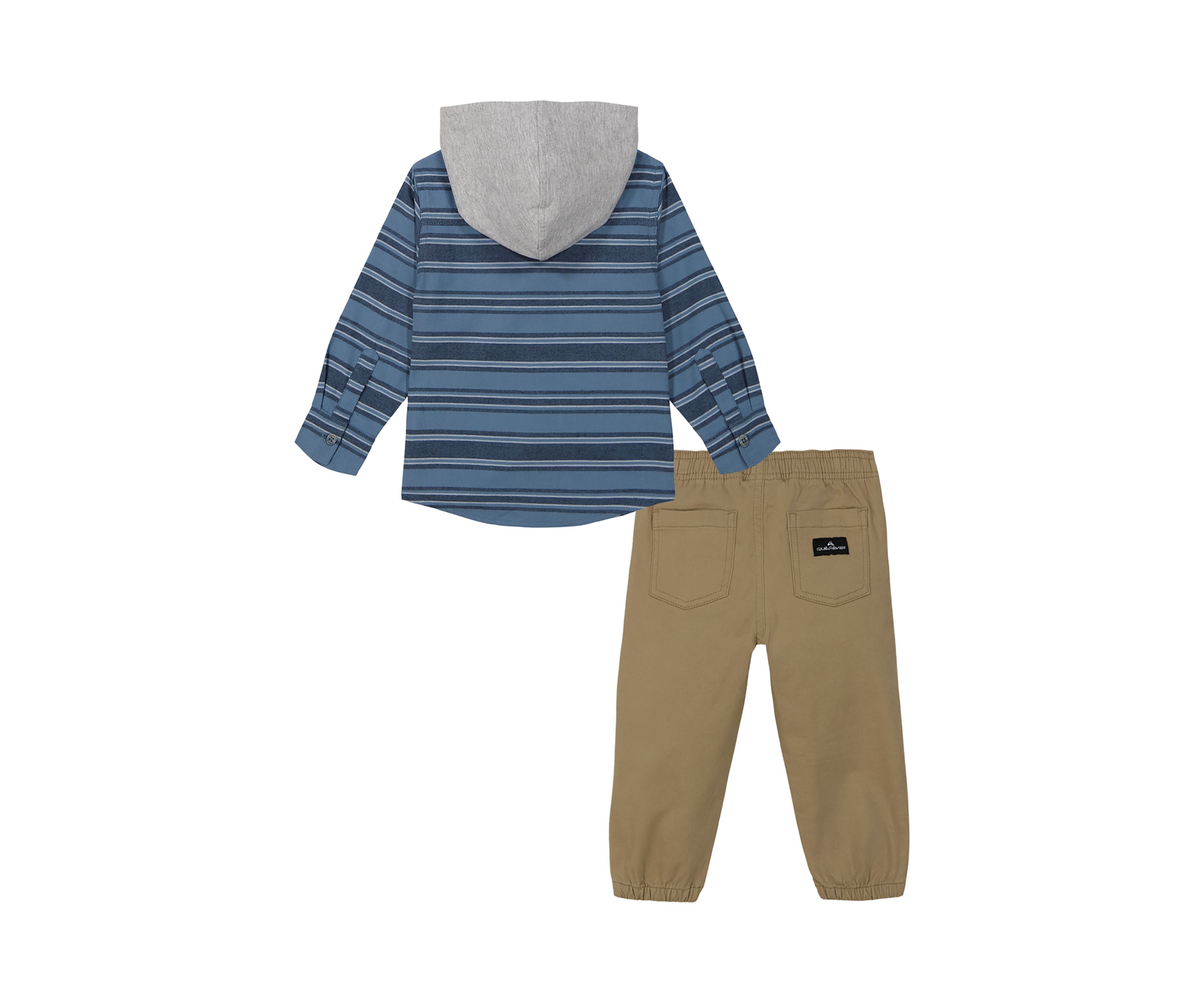 Boys 4-7 Woven Knit Printed Shirt and Joggers Set