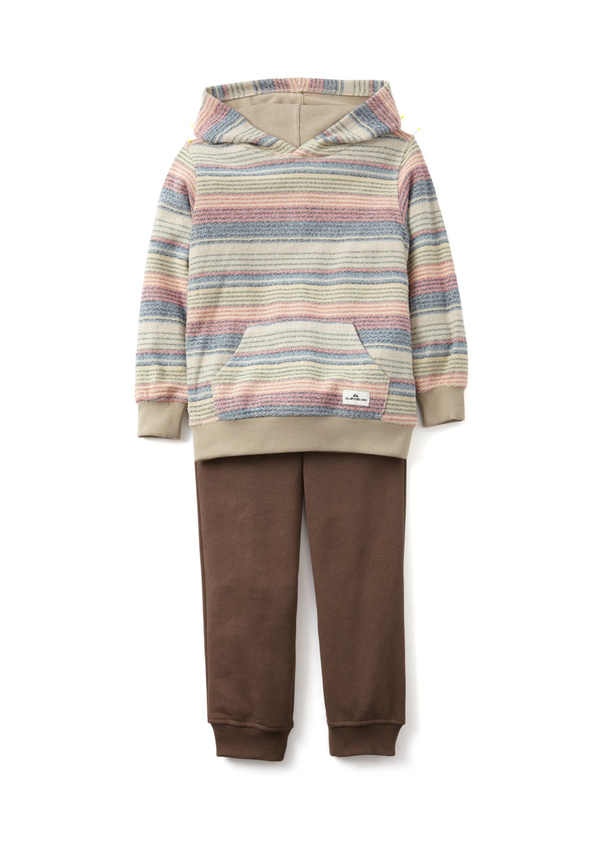 Boys 4-7 Reverse Striped Hoodie Set