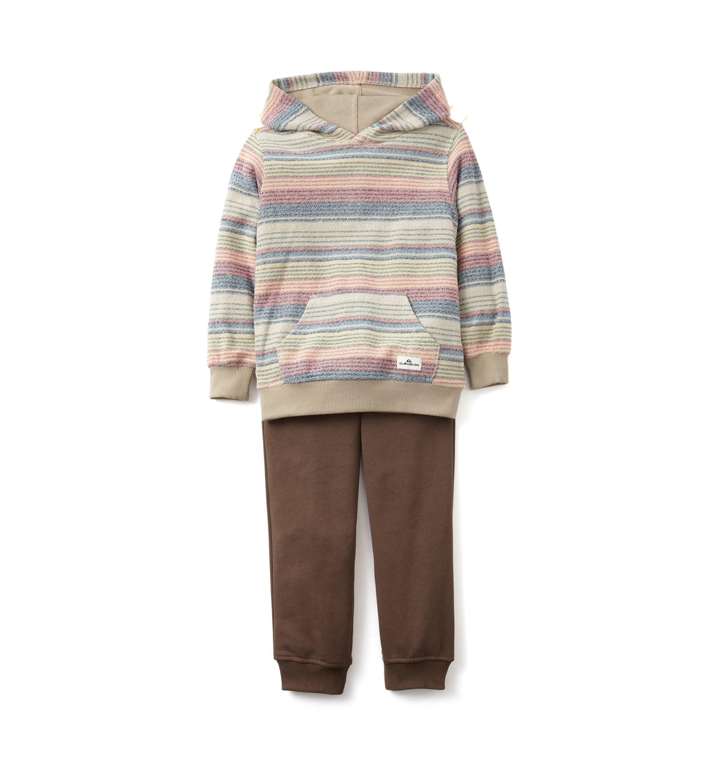 Boys 4-7 Reverse Striped Hoodie Set