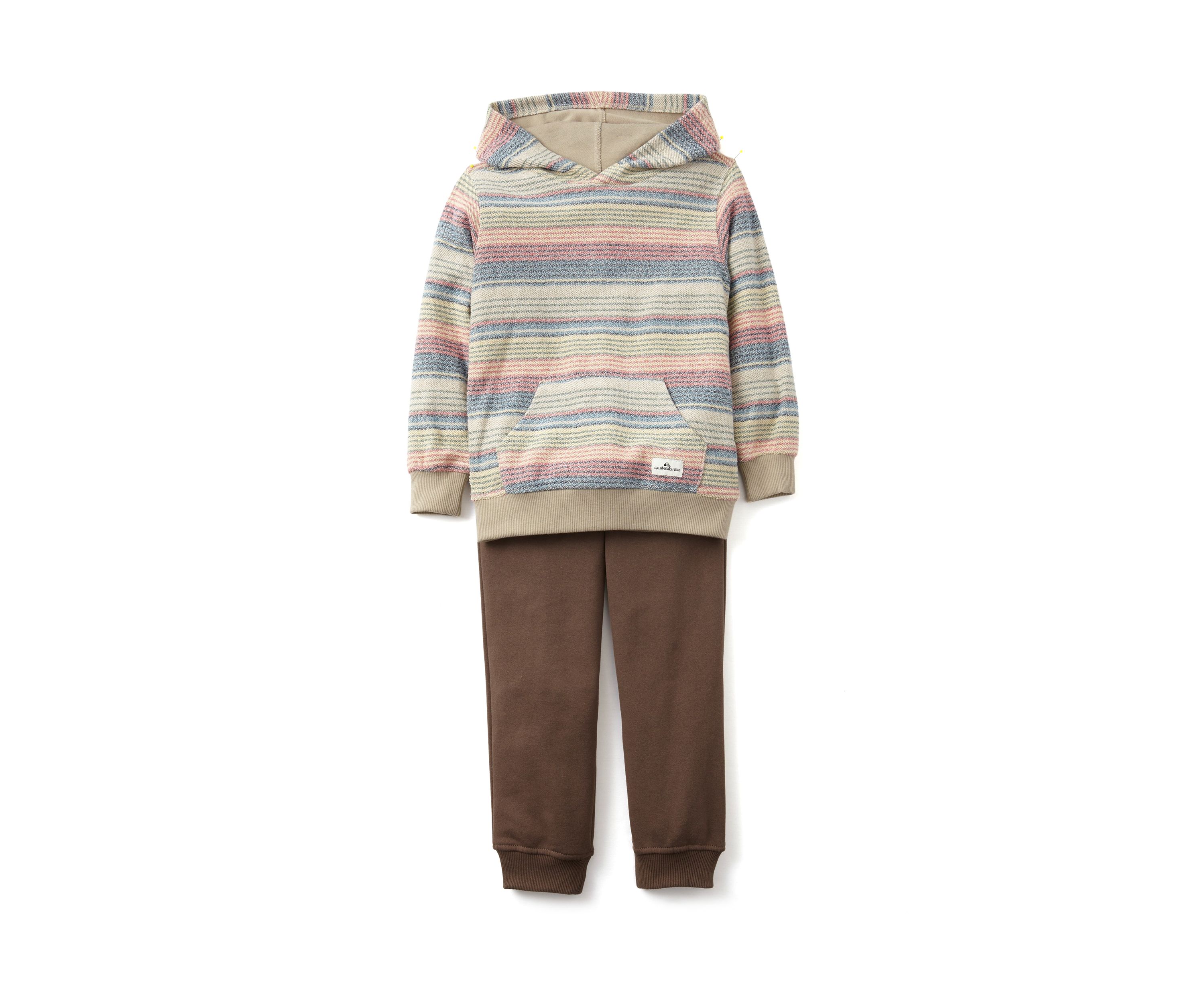 Boys 4-7 Reverse Striped Hoodie Set