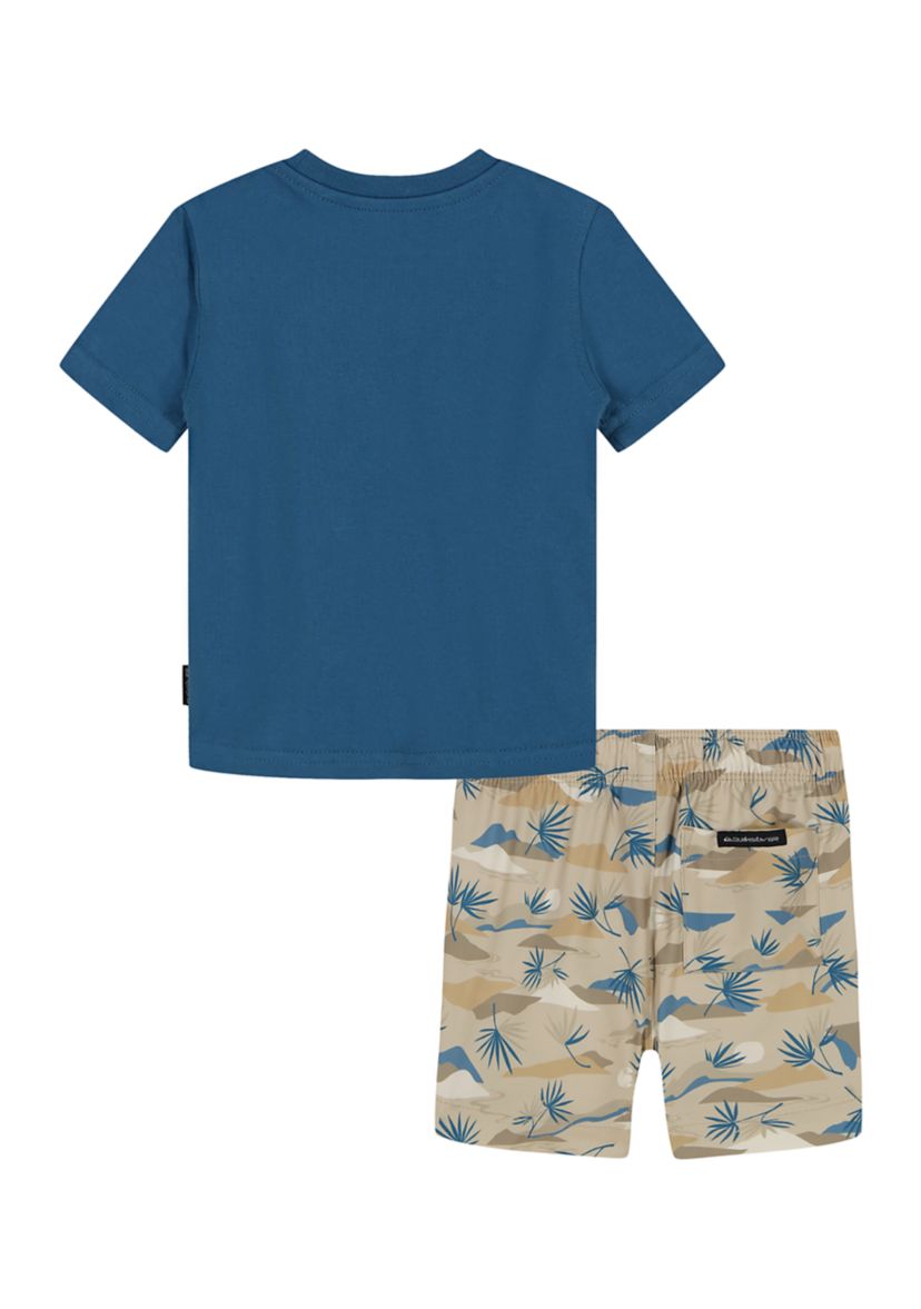 Boys 4-7 Graphic T-Shirt and Tech Shorts Set
