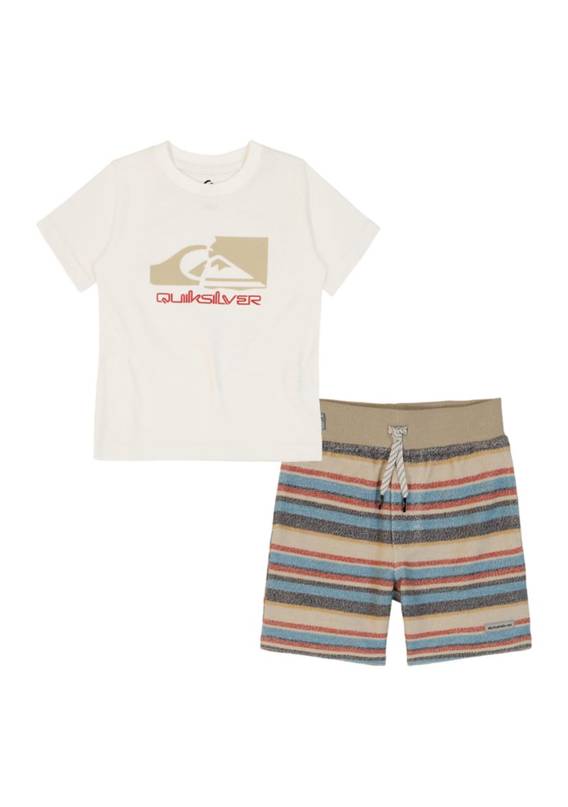Boys 4-7 Graphic T-Shirt and Printed French Terry Shorts Set