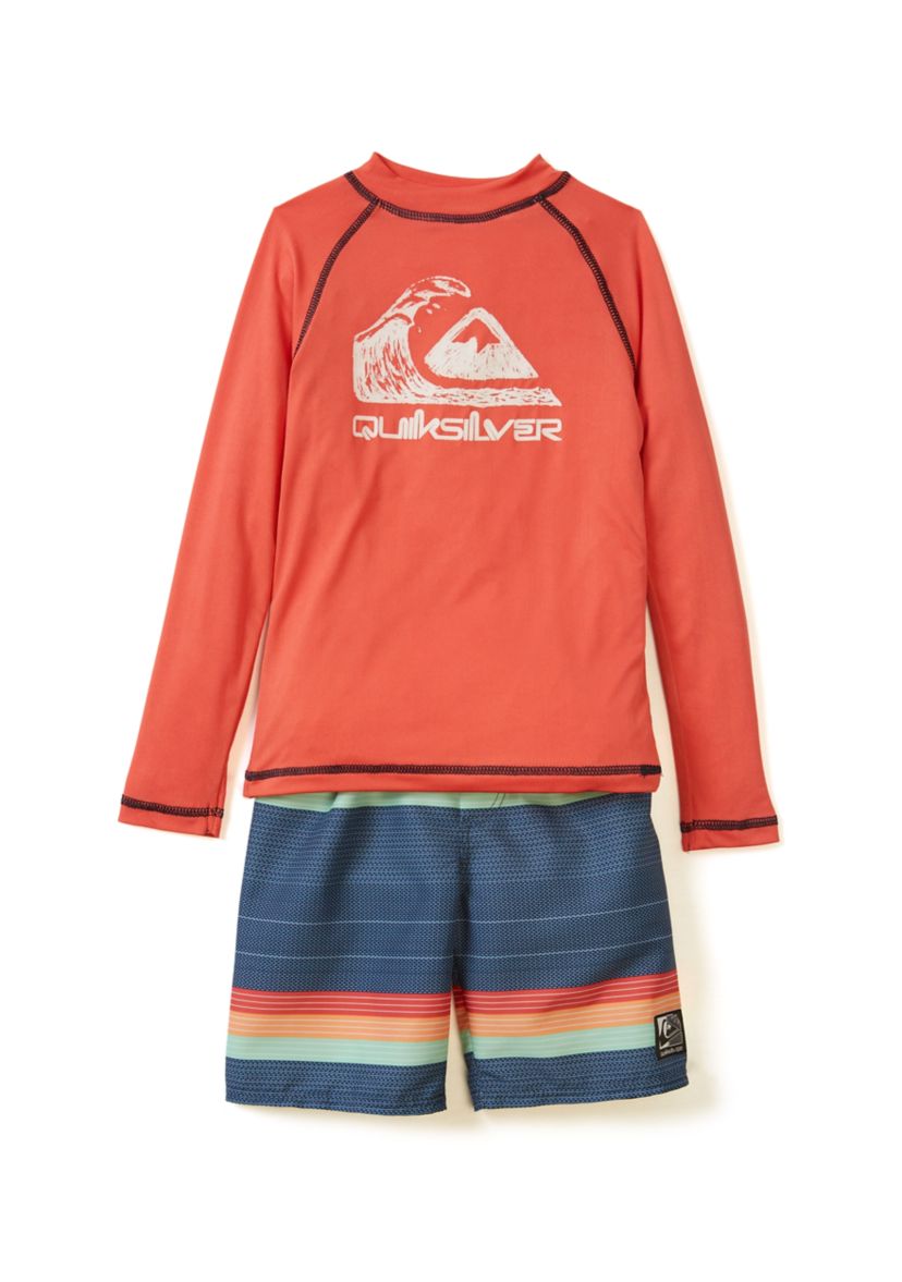 Boys 4-7 Surf Shirt and Board Shorts Set