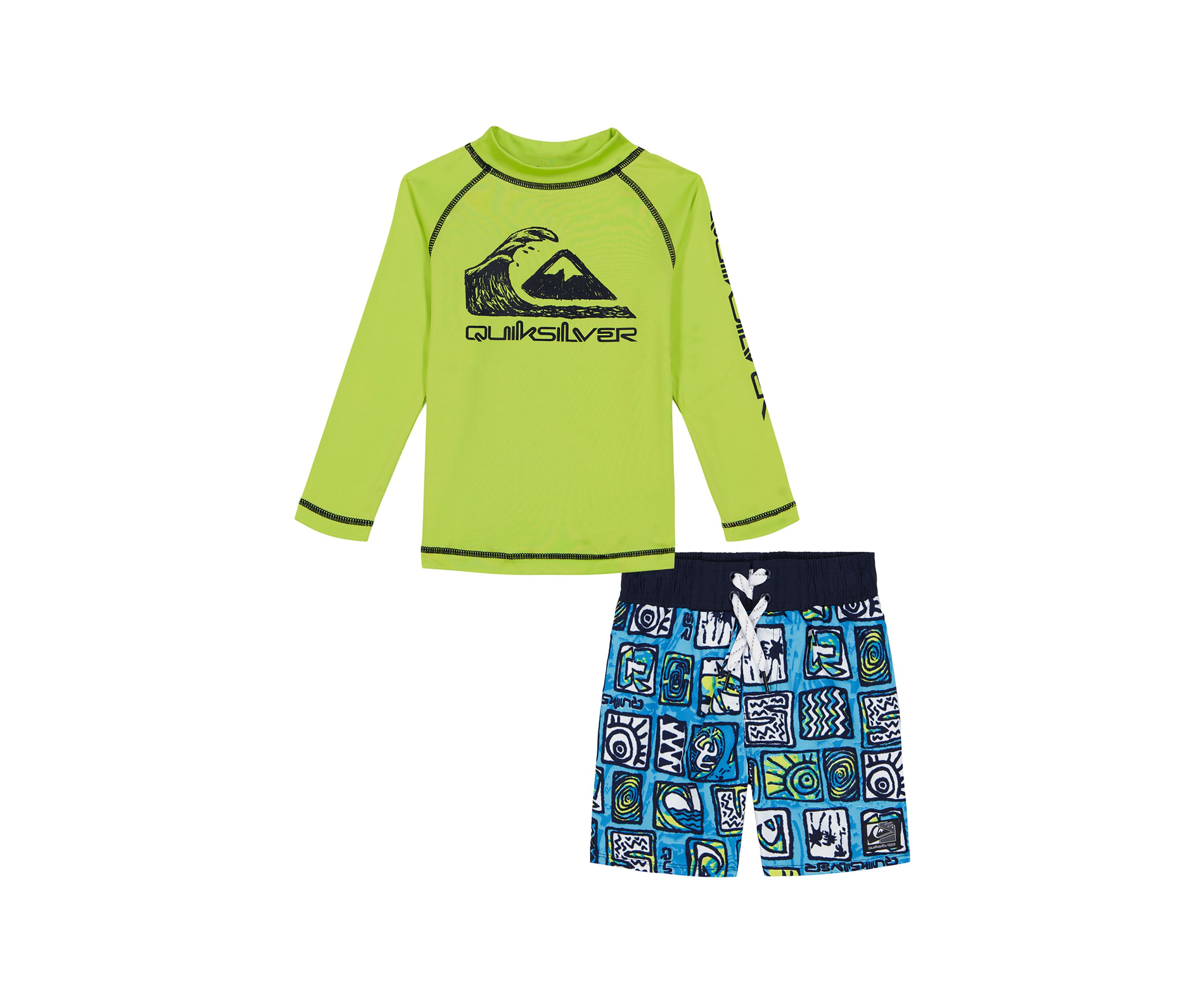 Boys 4-7 Graphic Surf Shirt and Printed Board Shirts