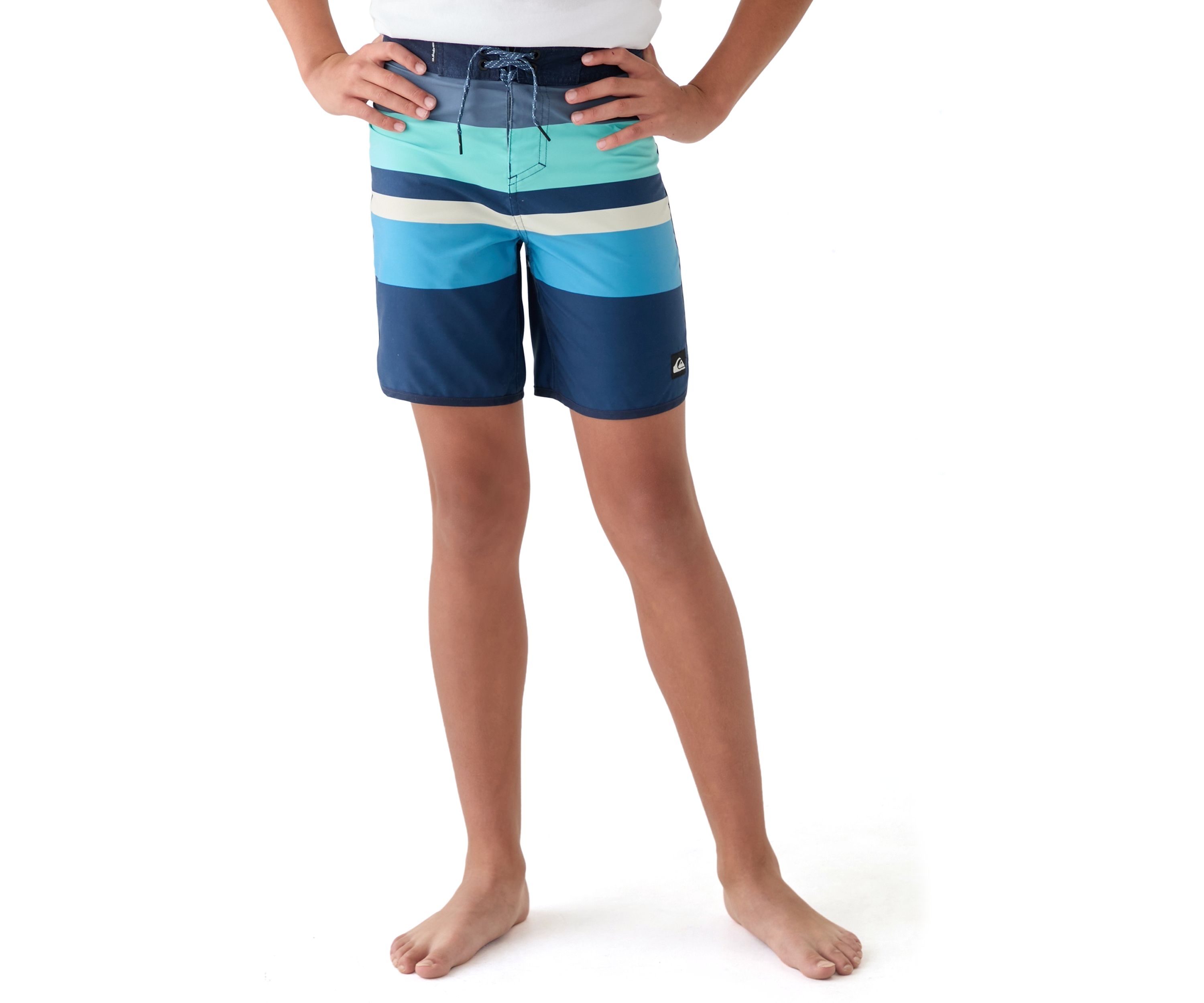 Boys 8-20 Everyday Stripe Swim Trunks