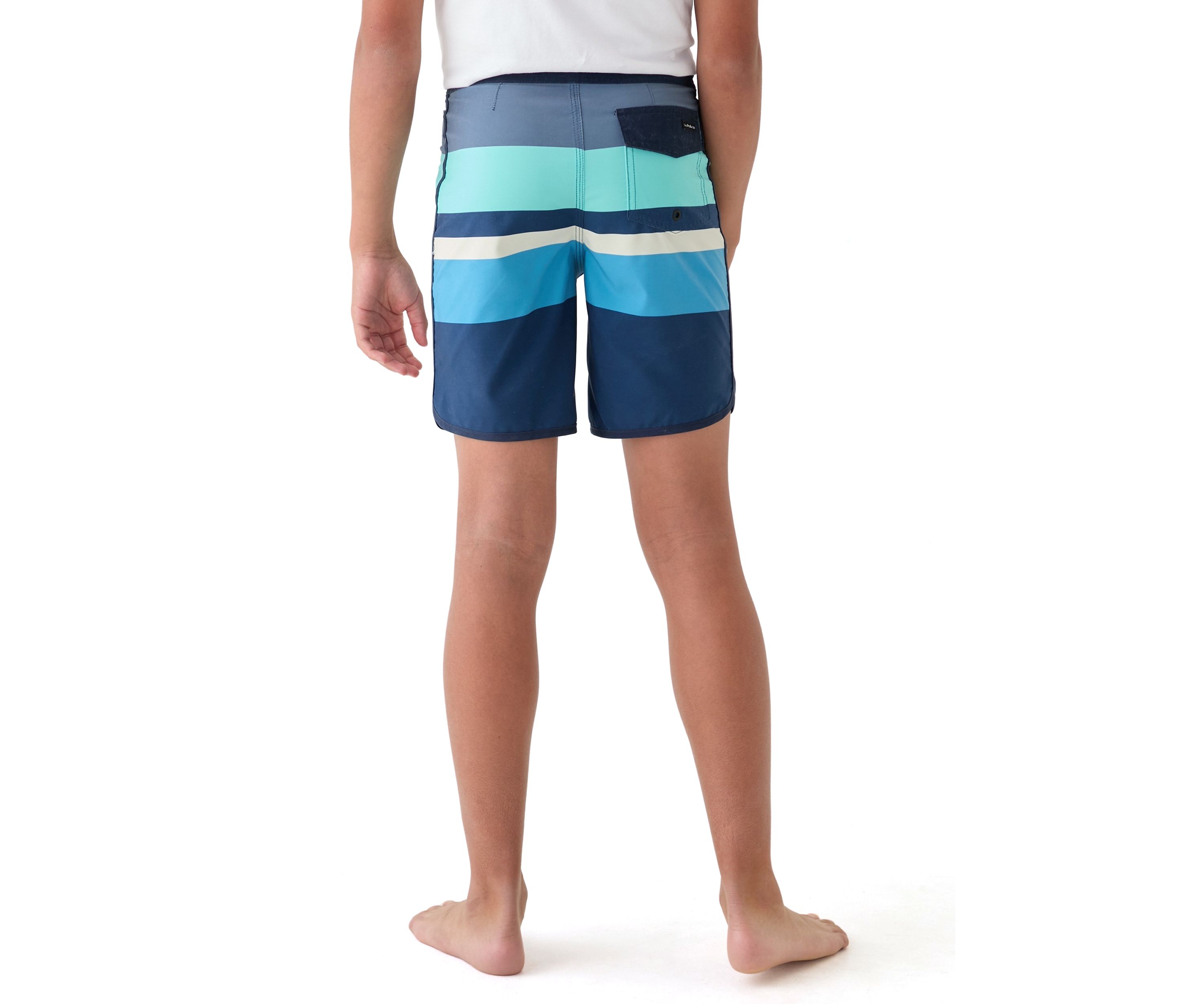 Boys 8-20 Everyday Stripe Swim Trunks