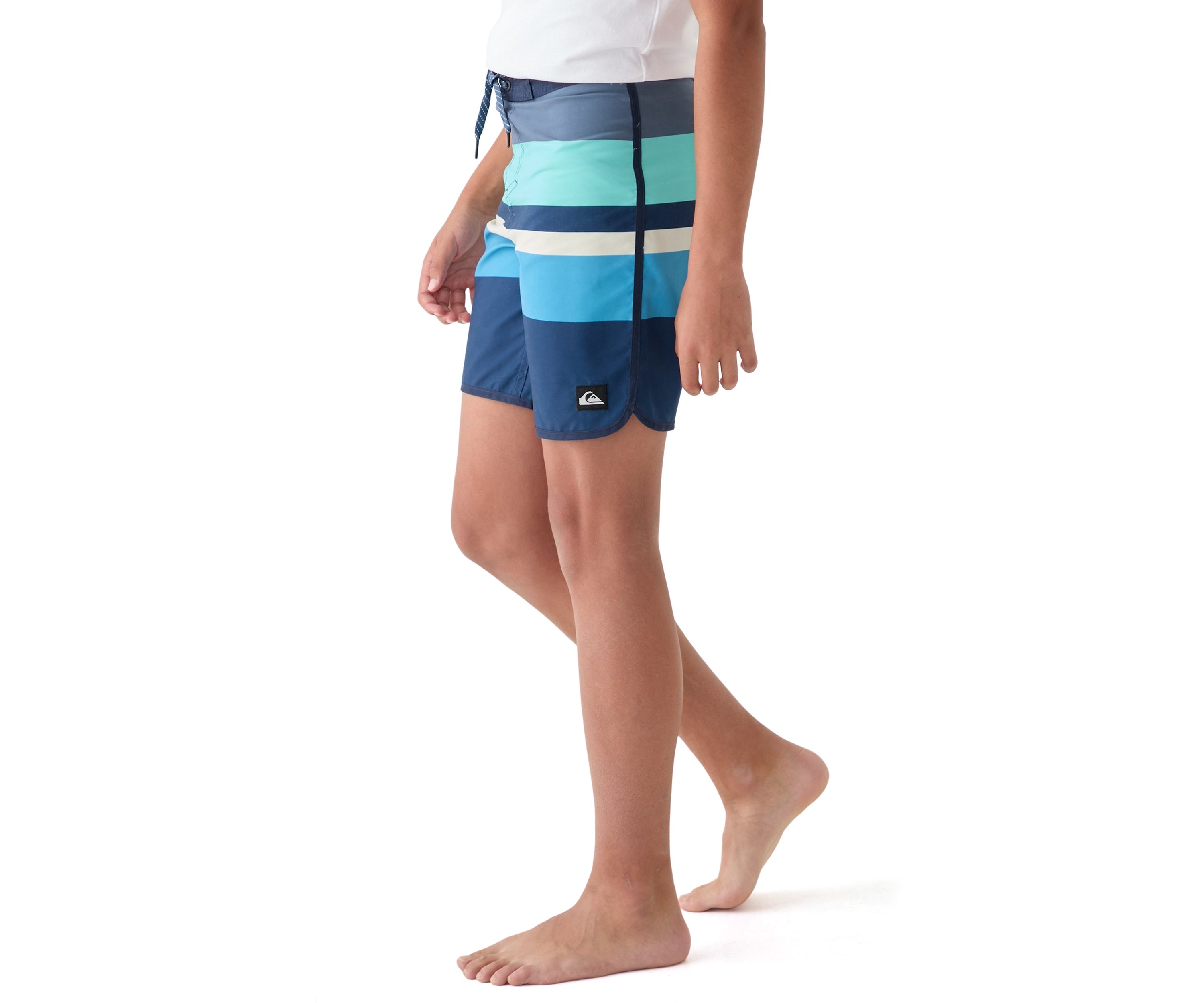 Boys 8-20 Everyday Stripe Swim Trunks