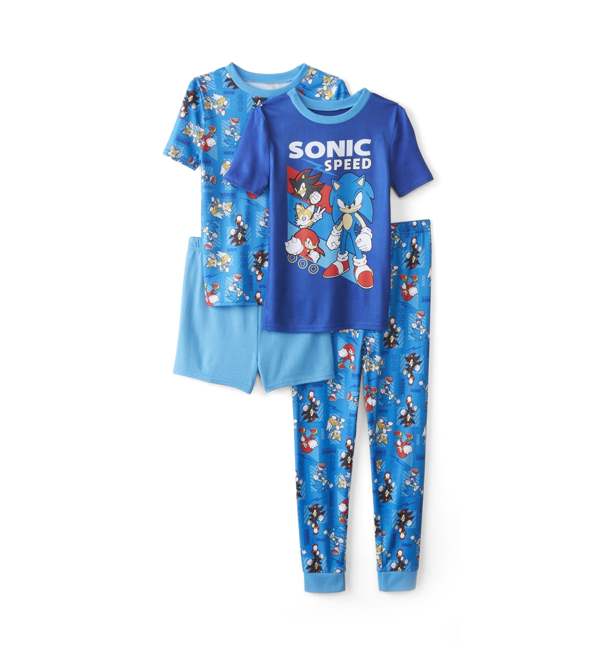 Boys 4-10 Sonic Printed Pajama Set