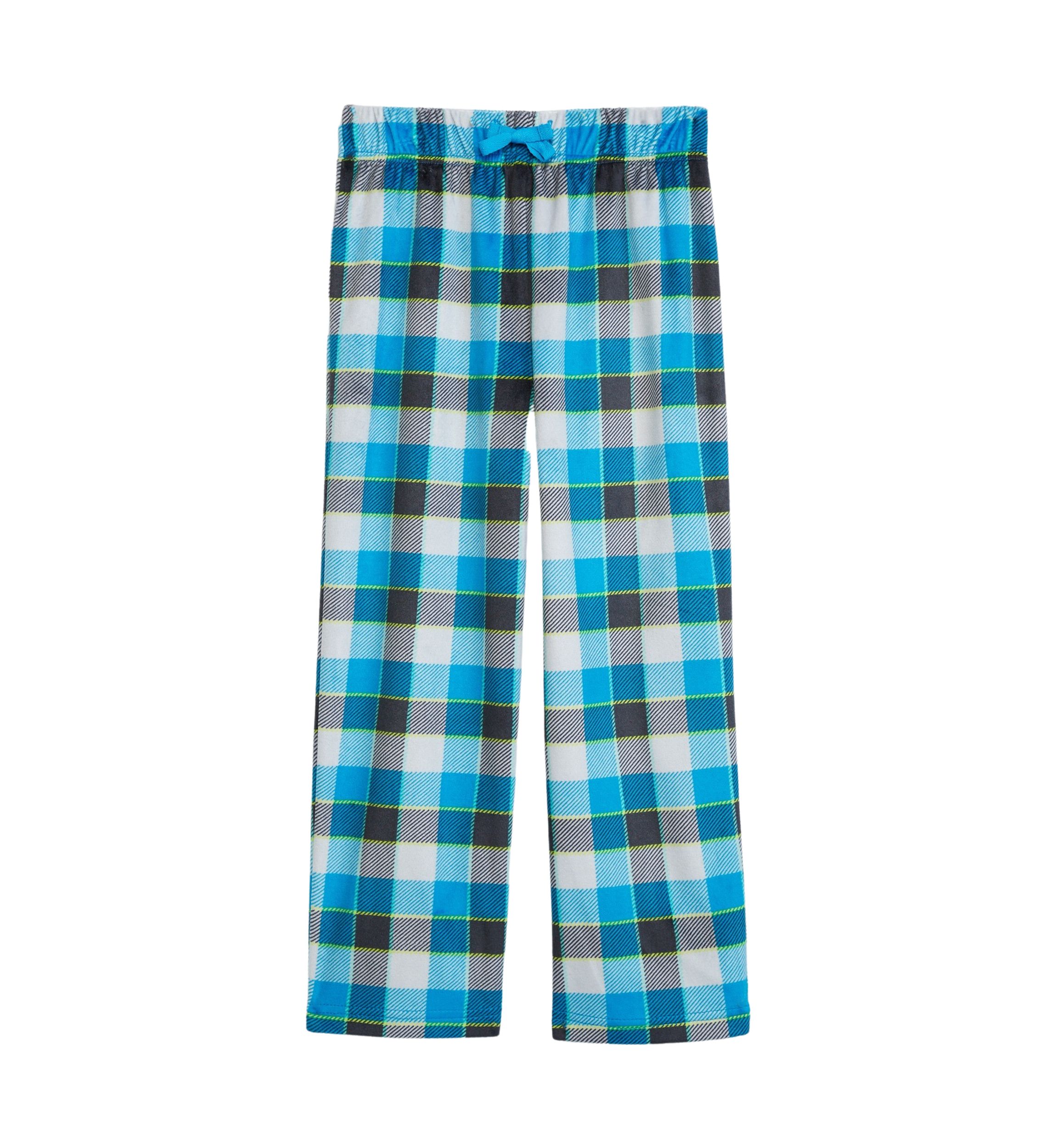 Boys Blue Plaid Pajama Pants