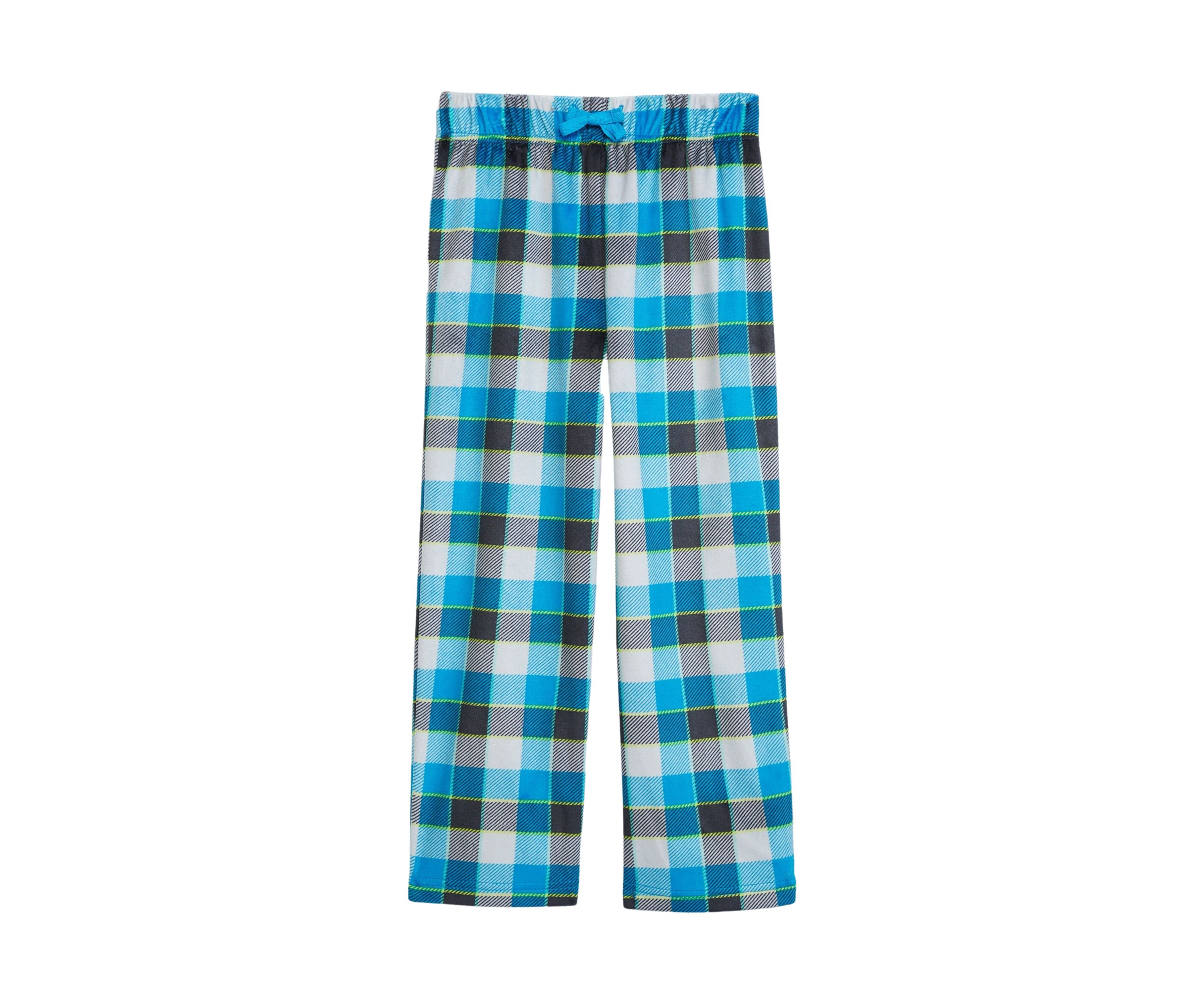 Boys Blue Plaid Pajama Pants