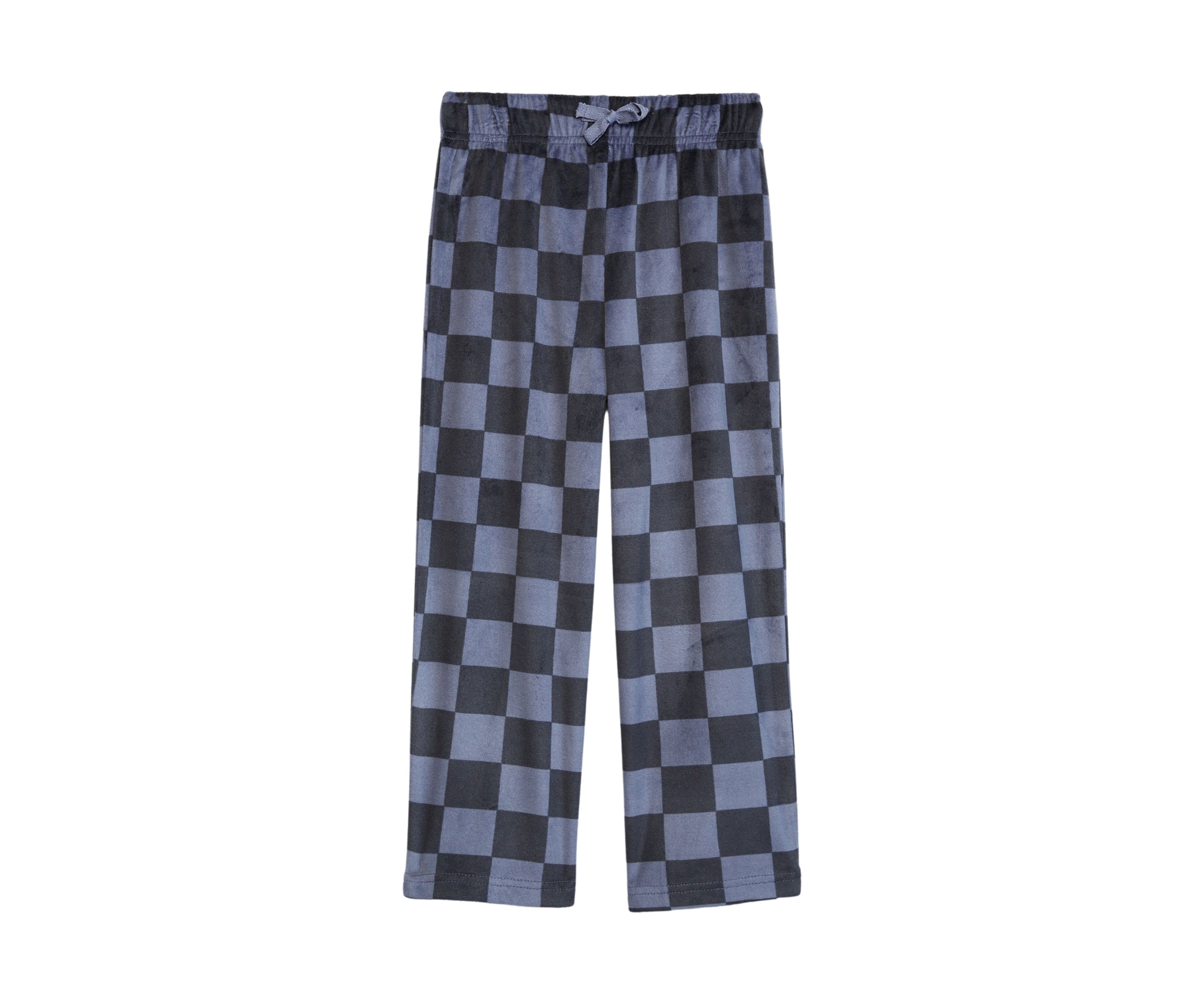 Girls Gray Check Pajama Pants