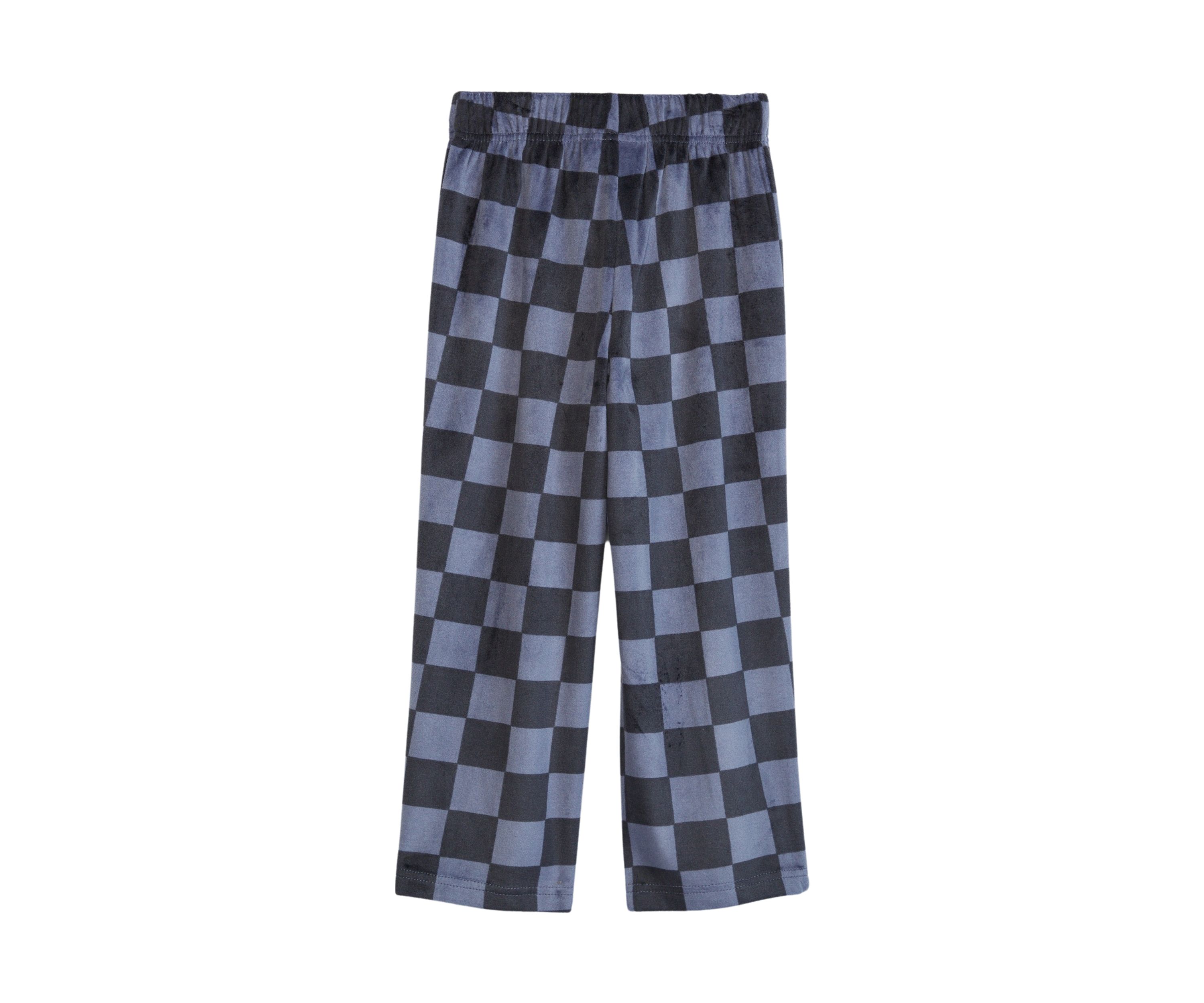 Girls Gray Check Pajama Pants