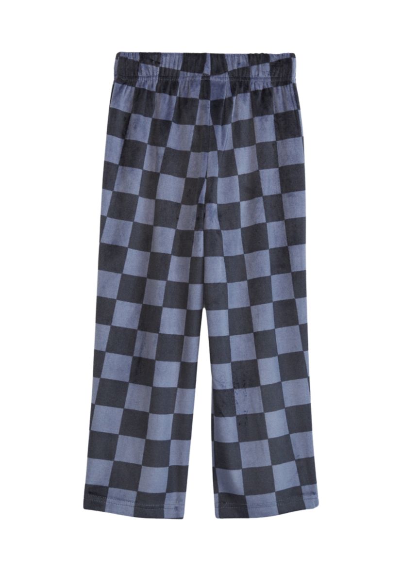 Girls Gray Check Pajama Pants