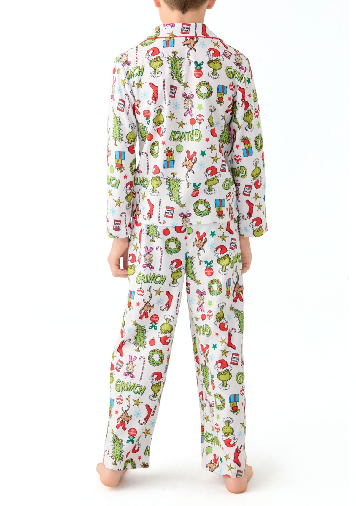 Boys 4-10 Grinch Coat Pajama Set