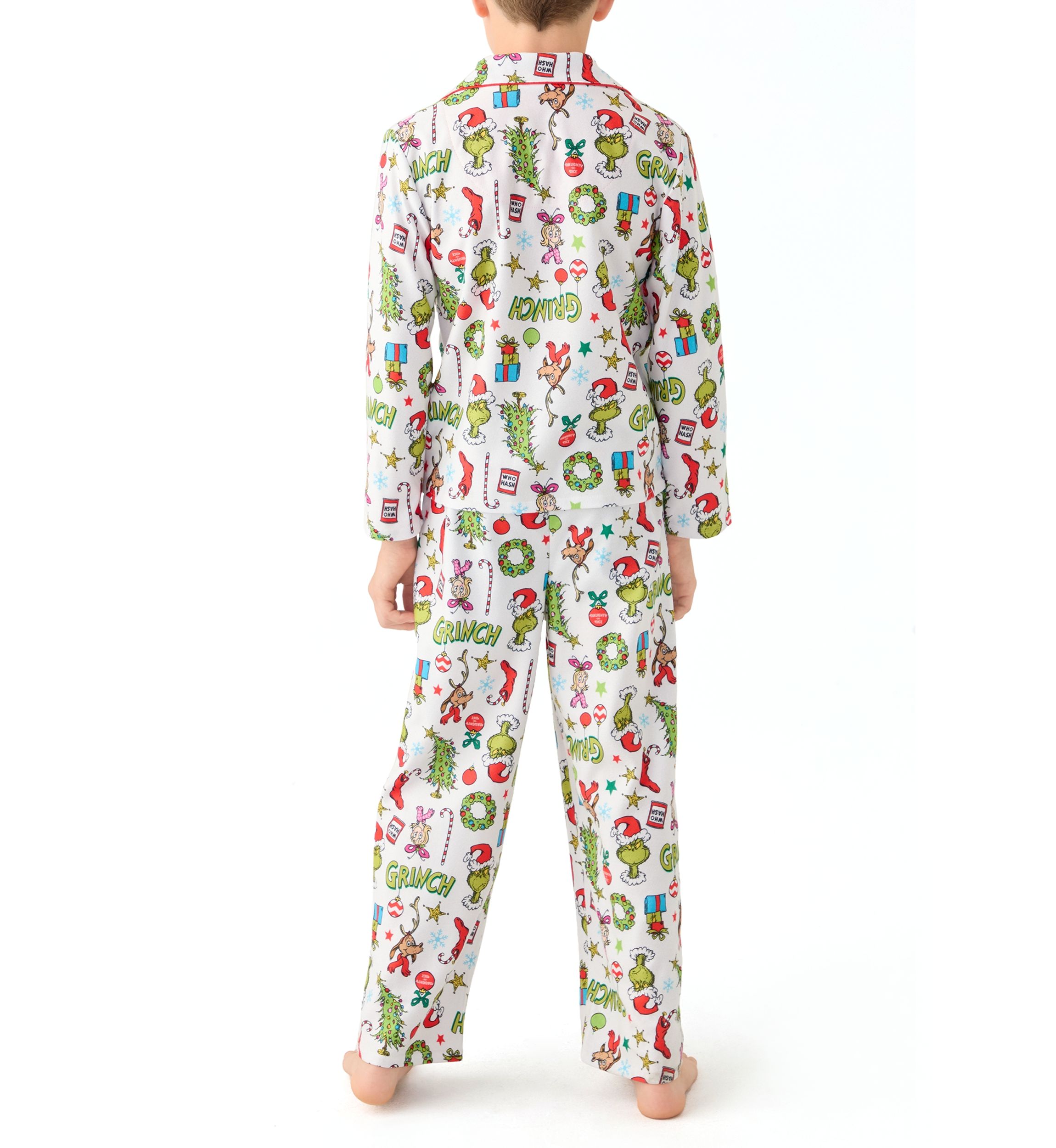Boys 4-10 Grinch Coat Pajama Set