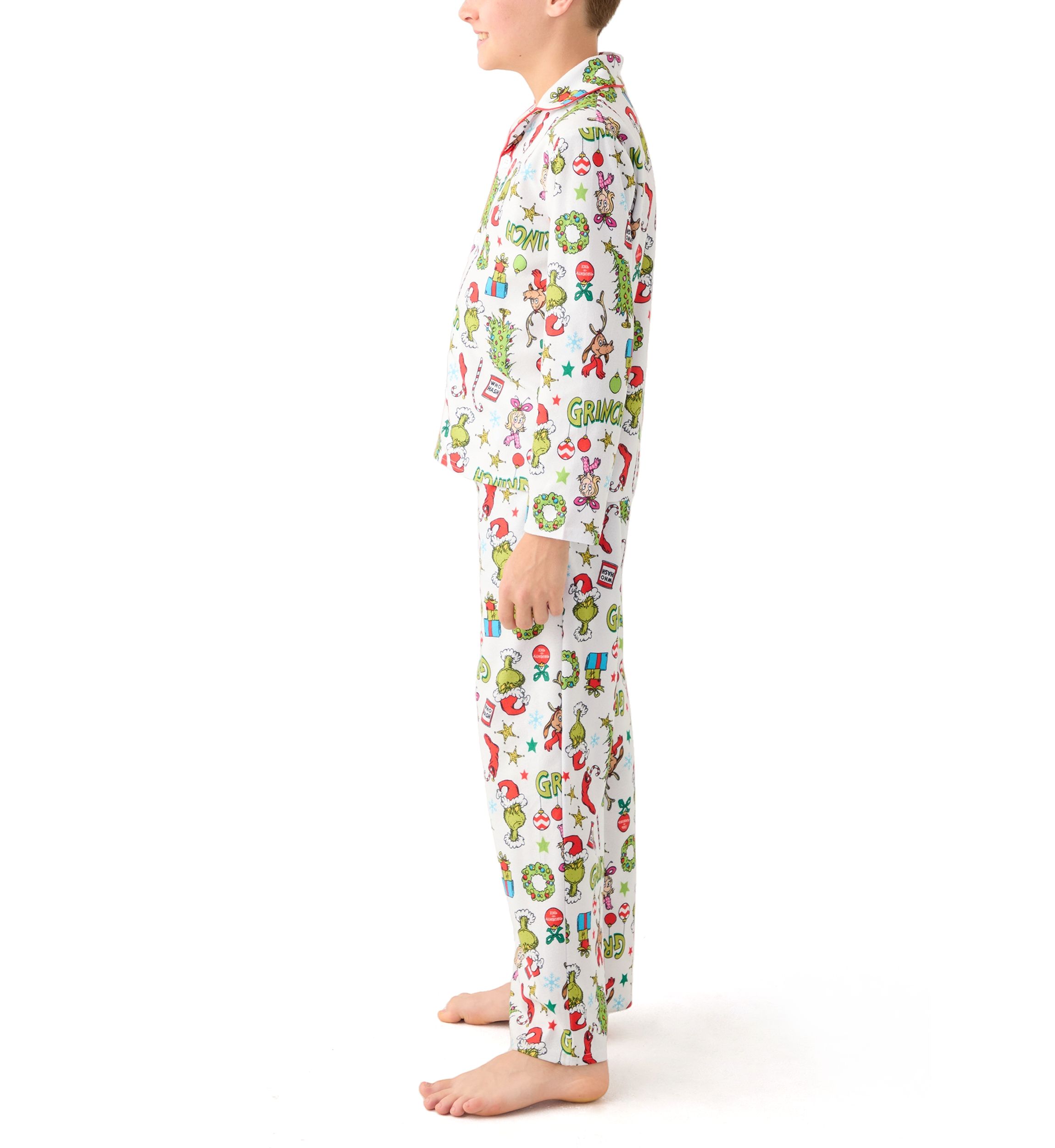 Boys 4-10 Grinch Coat Pajama Set