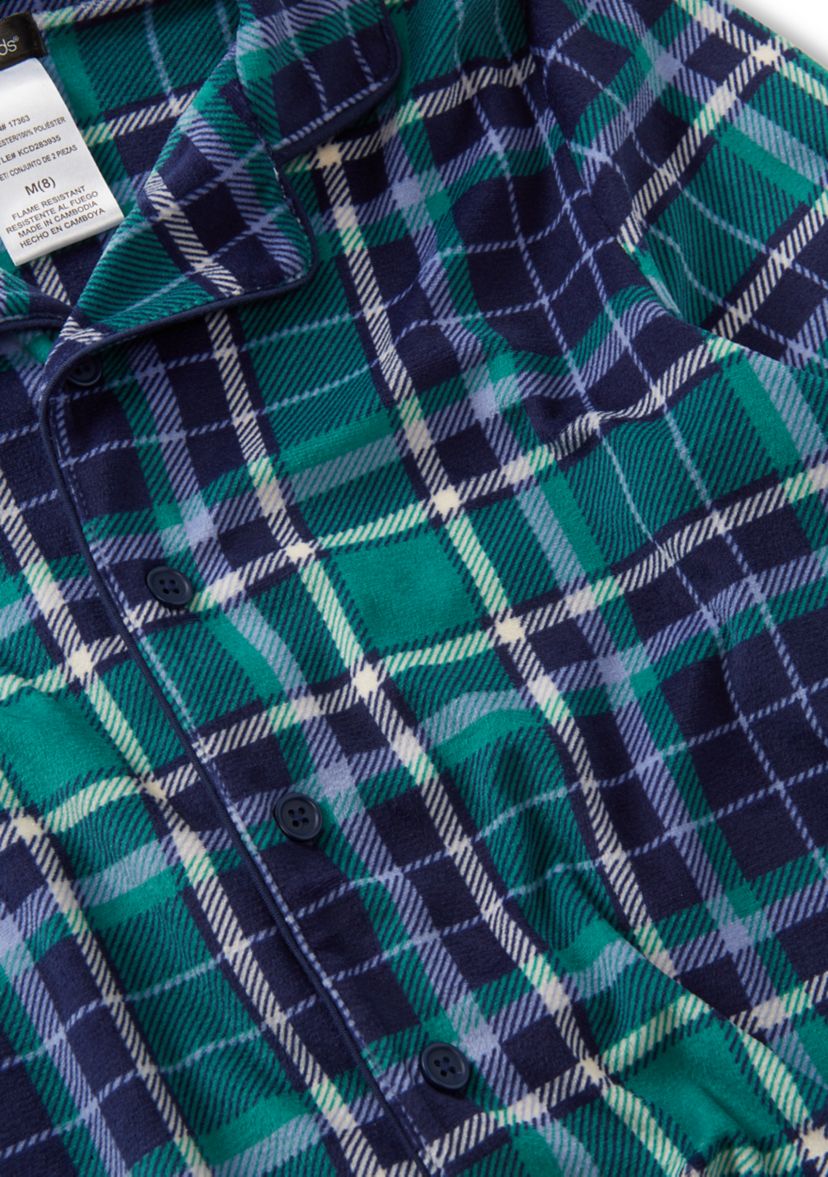 Boys 8-20 Plaid Coat Set