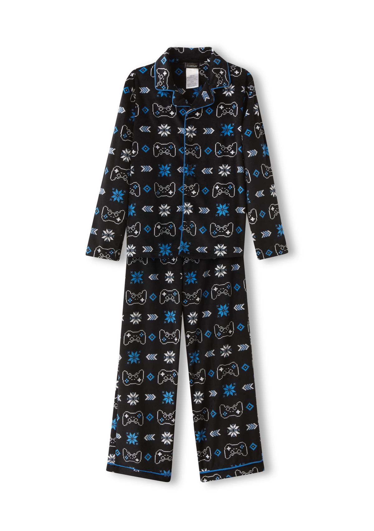Boys 6-16 Controller Print Pajama Set 