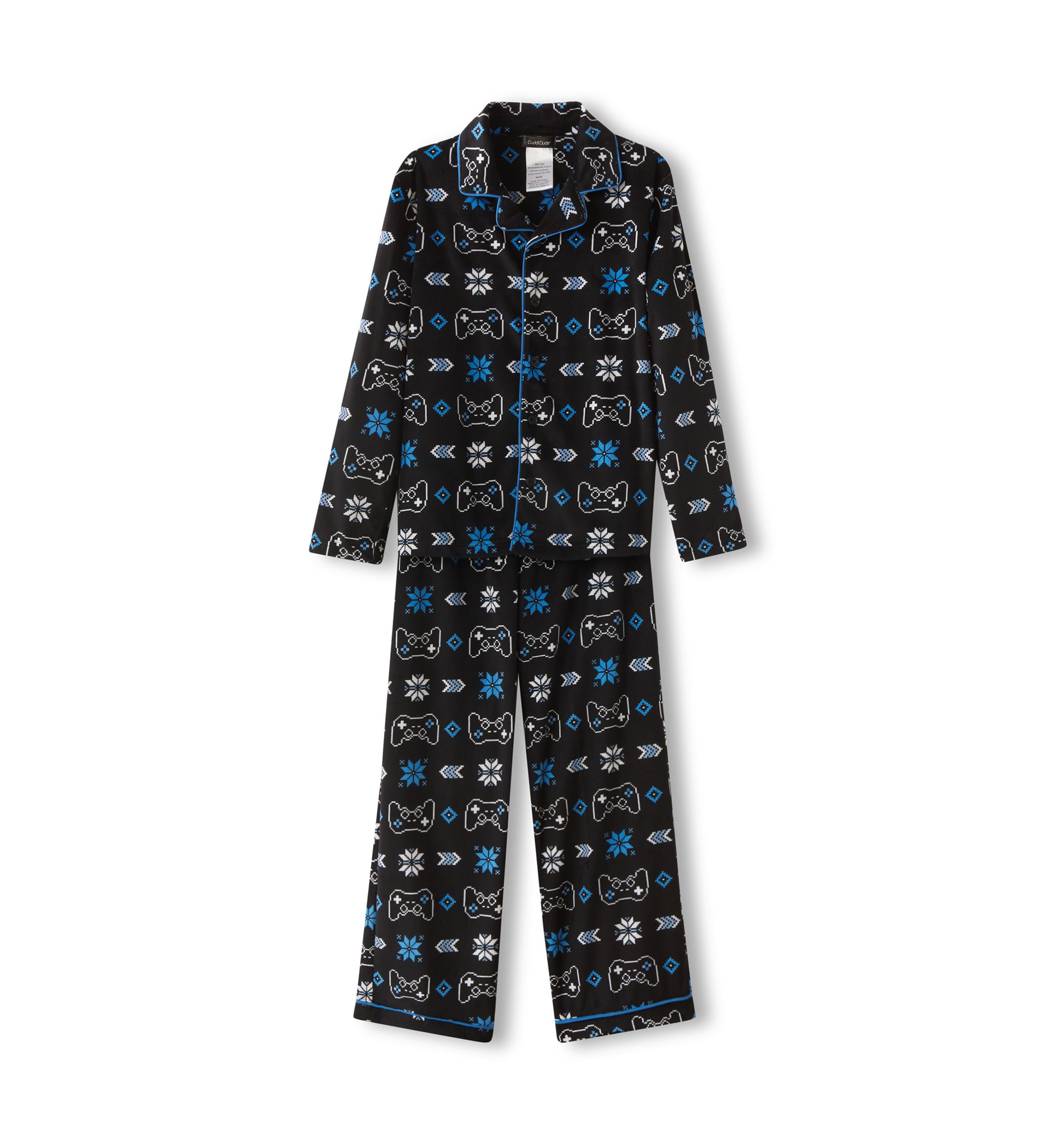 Boys 6-16 Controller Print Pajama Set 