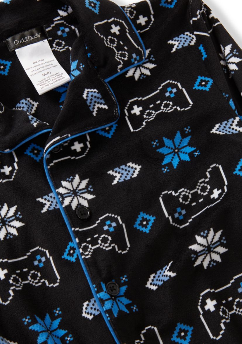 Boys 6-16 Controller Print Pajama Set 
