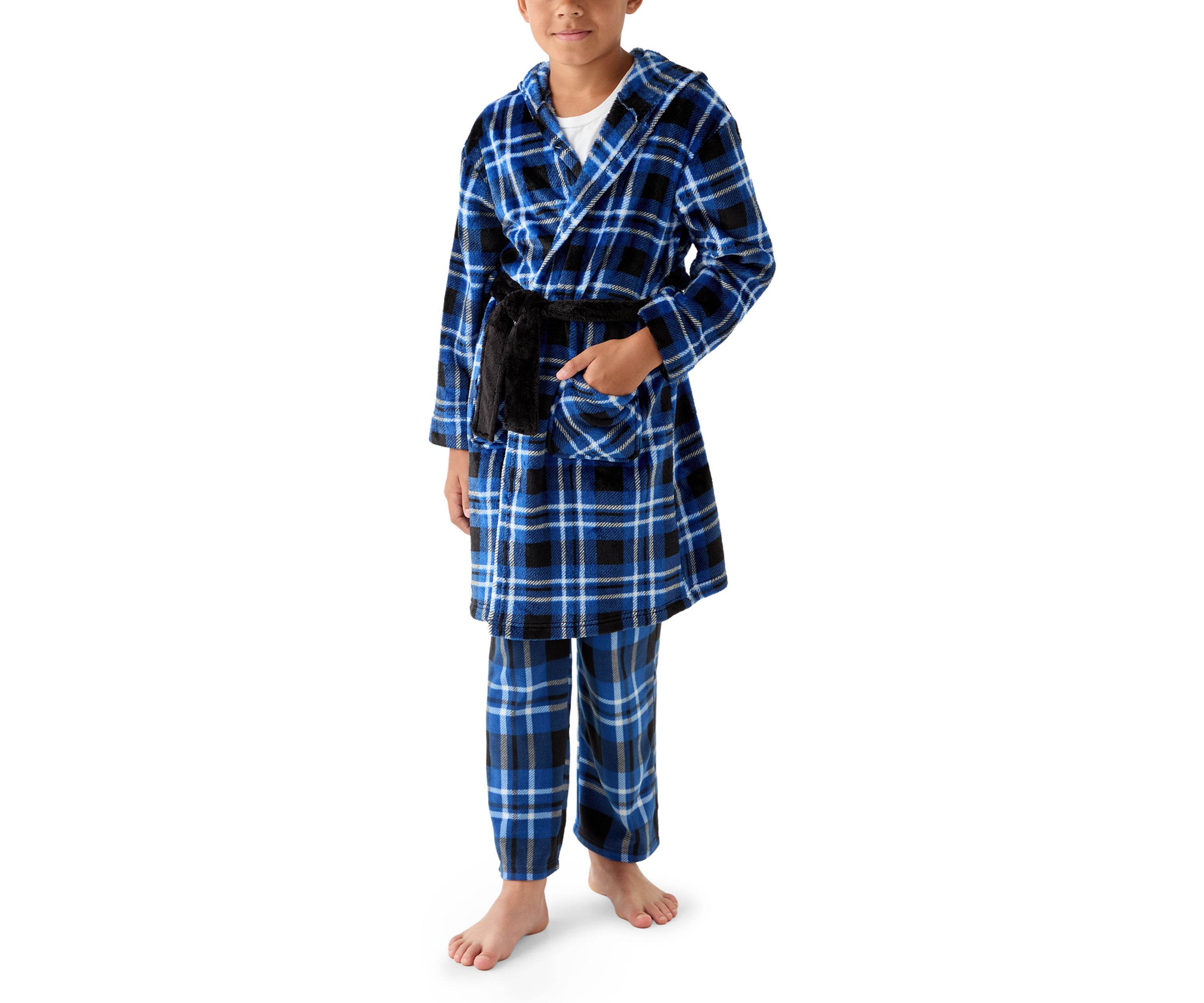 Boys 8-20 Plaid Robe