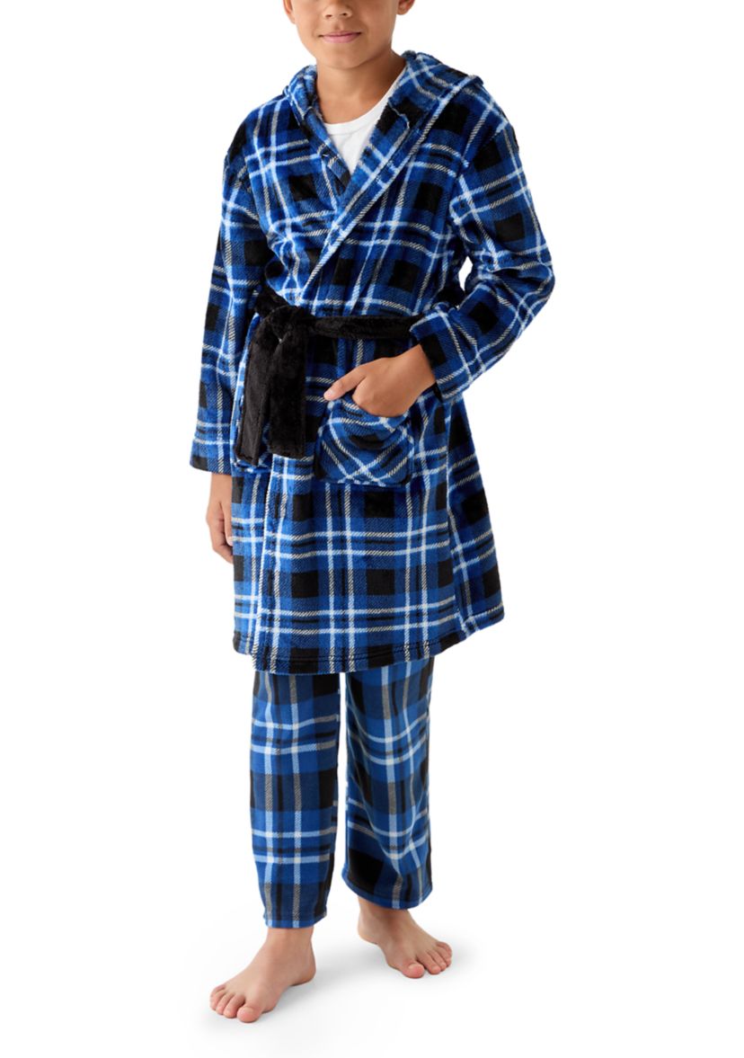 Boys 8-20 Plaid Robe