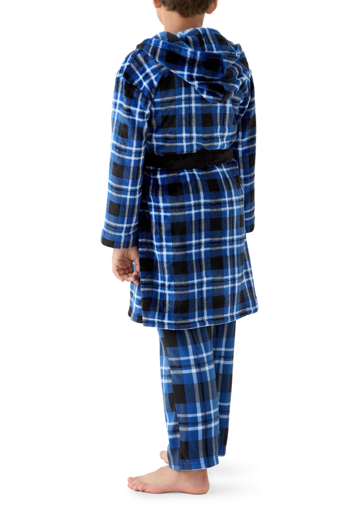 Boys 4-14 Plaid Robe