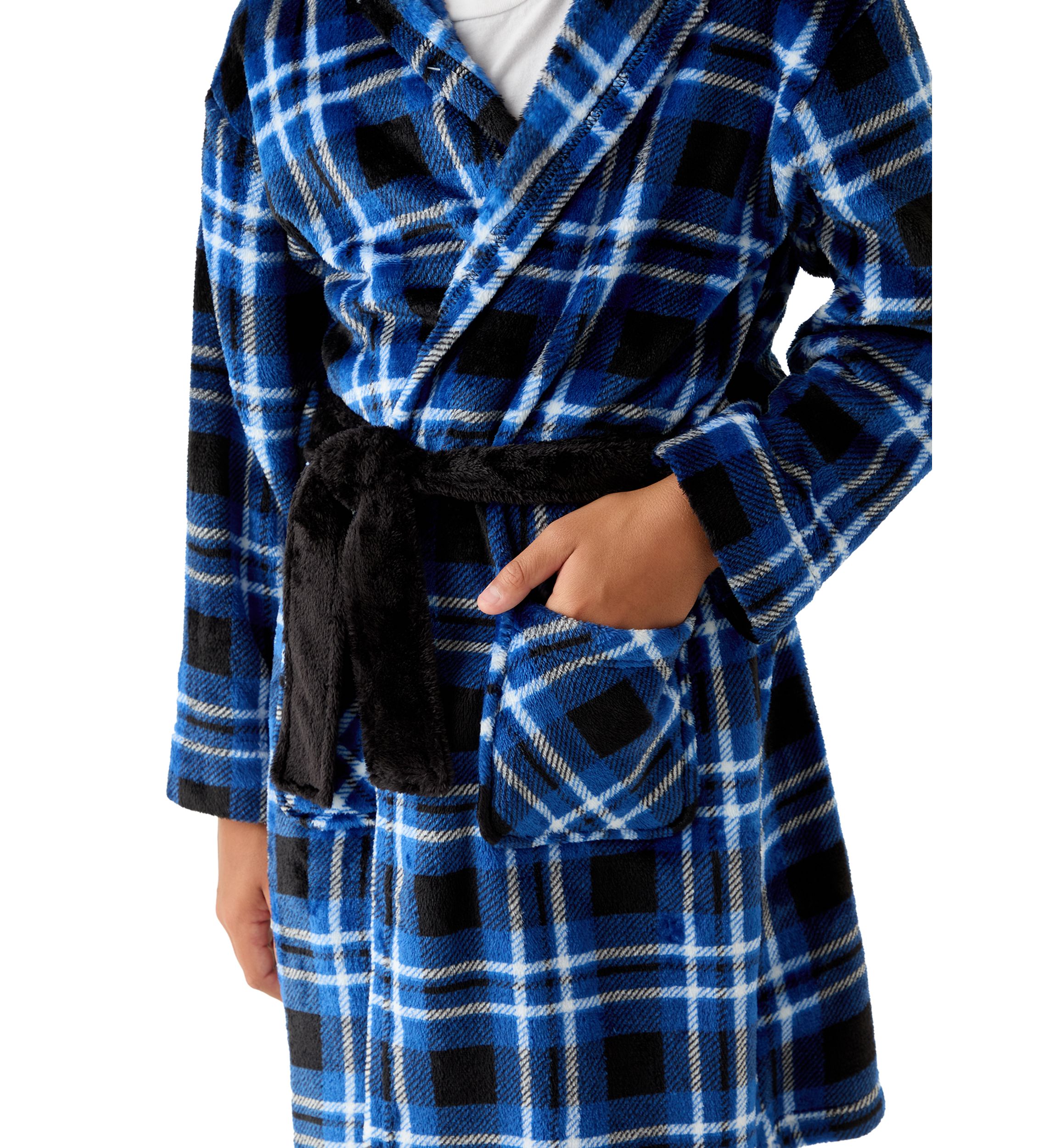 Boys 8-20 Plaid Robe