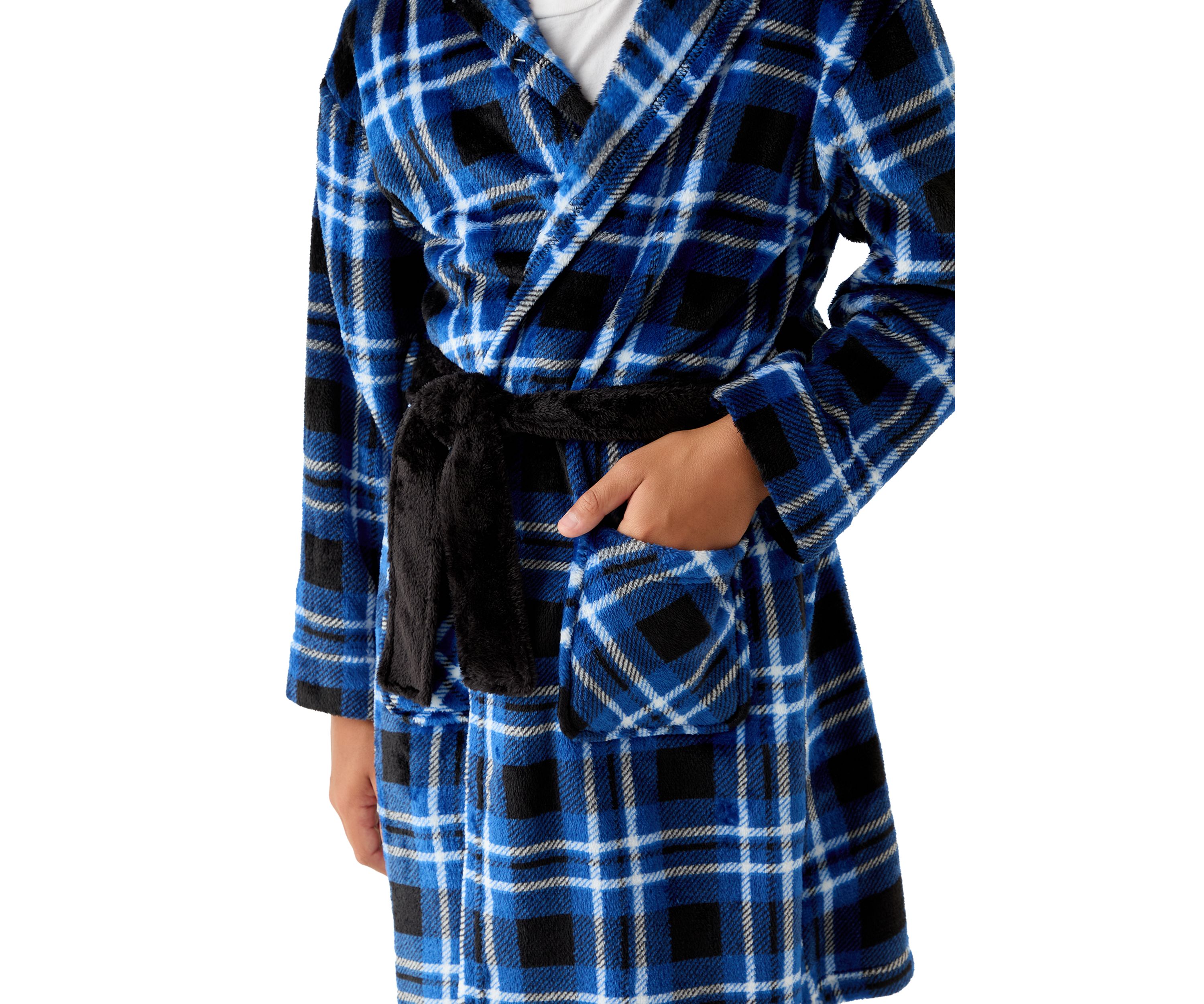 Boys 8-20 Plaid Robe