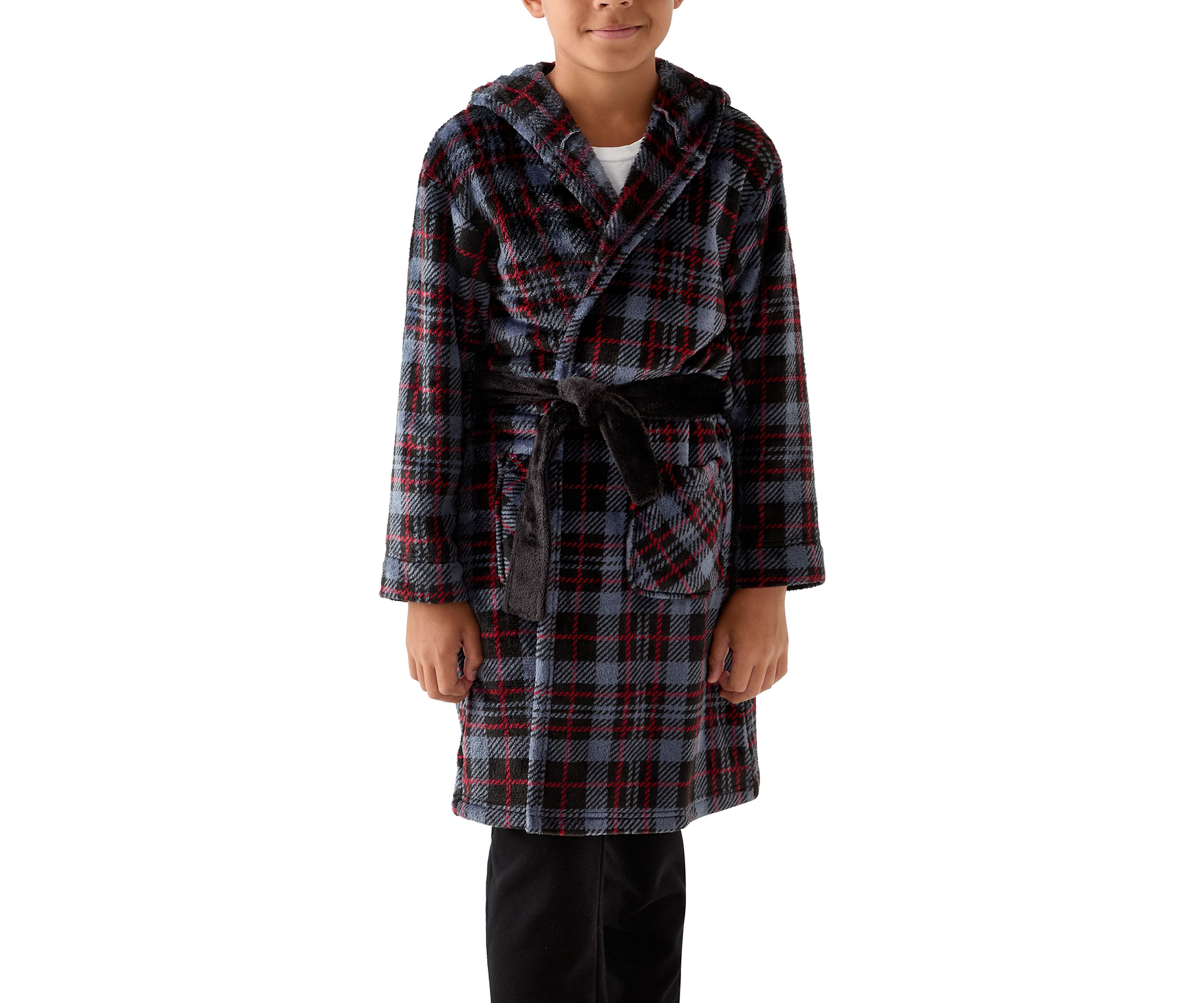 Boys 4-10 Plaid Robe