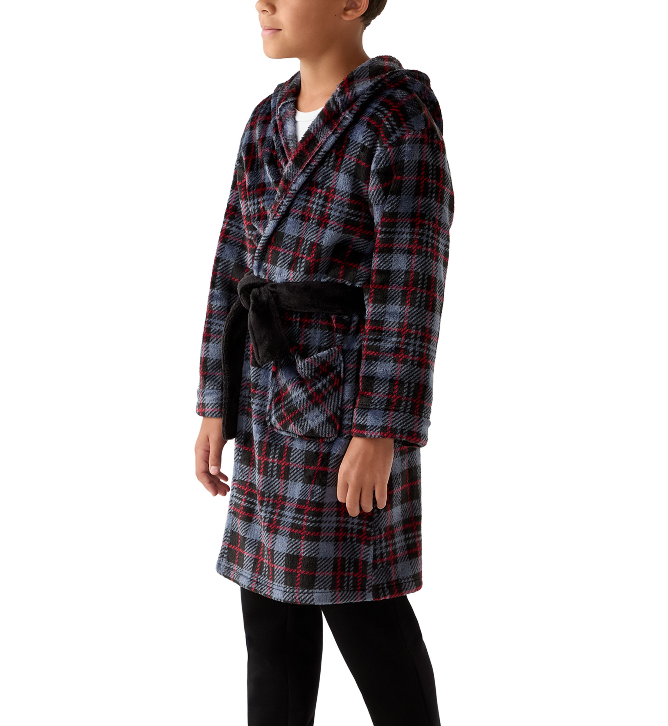 Boys 4-10 Plaid Robe