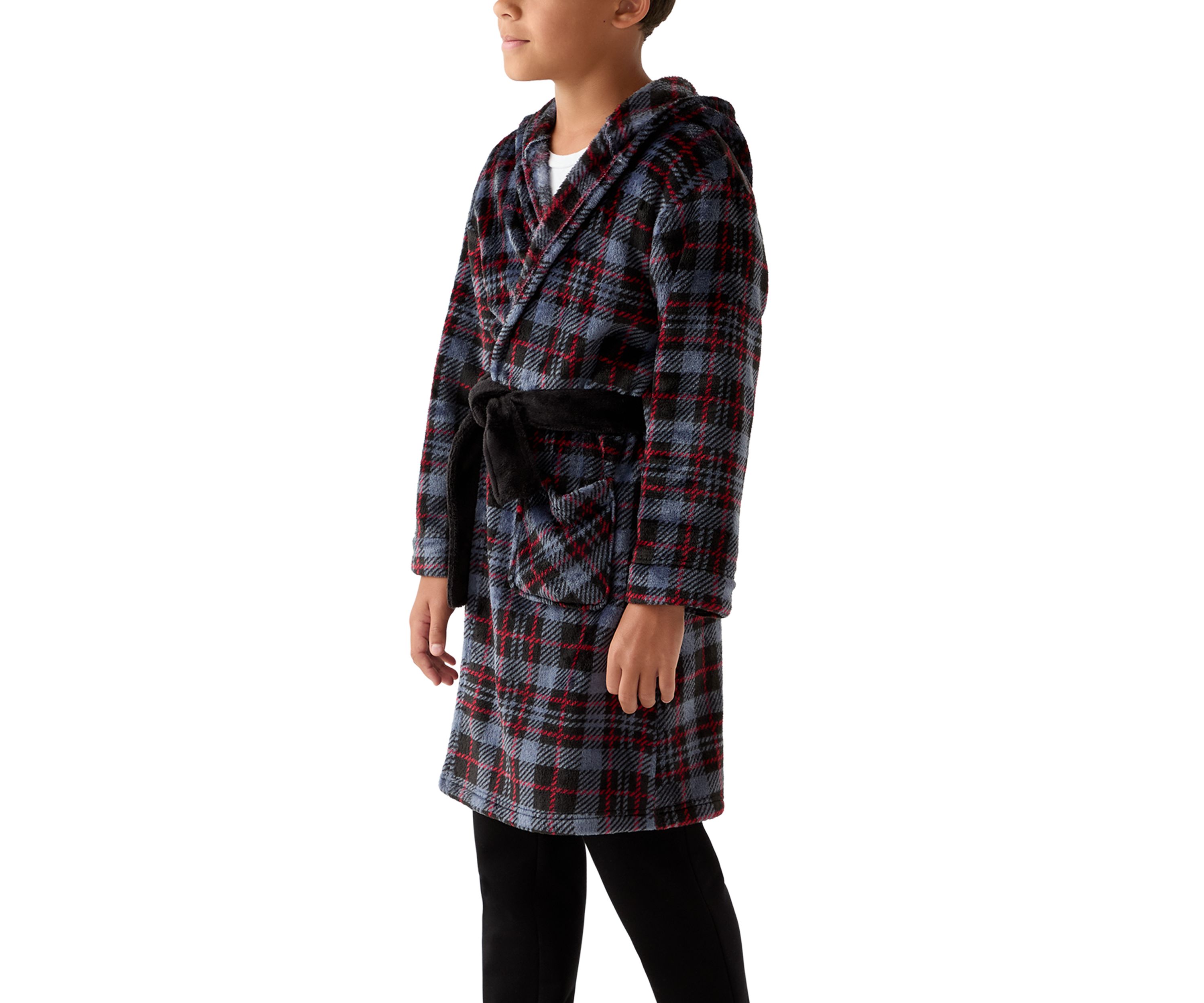 Boys 4-10 Plaid Robe