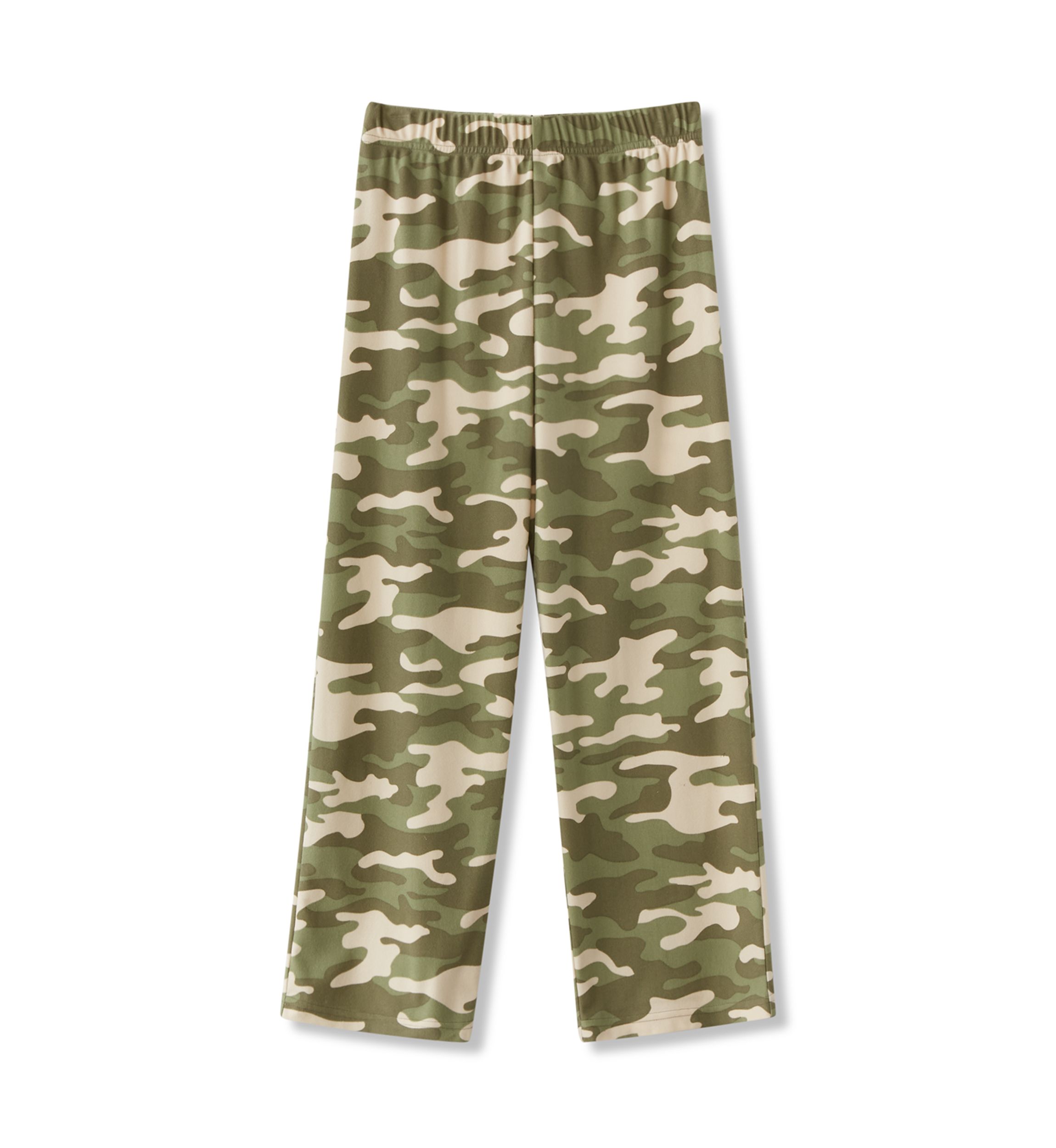 Boy 6-16 Long Color Block Raglan Sleeve Shirt and Camo Pants Pajama Set 