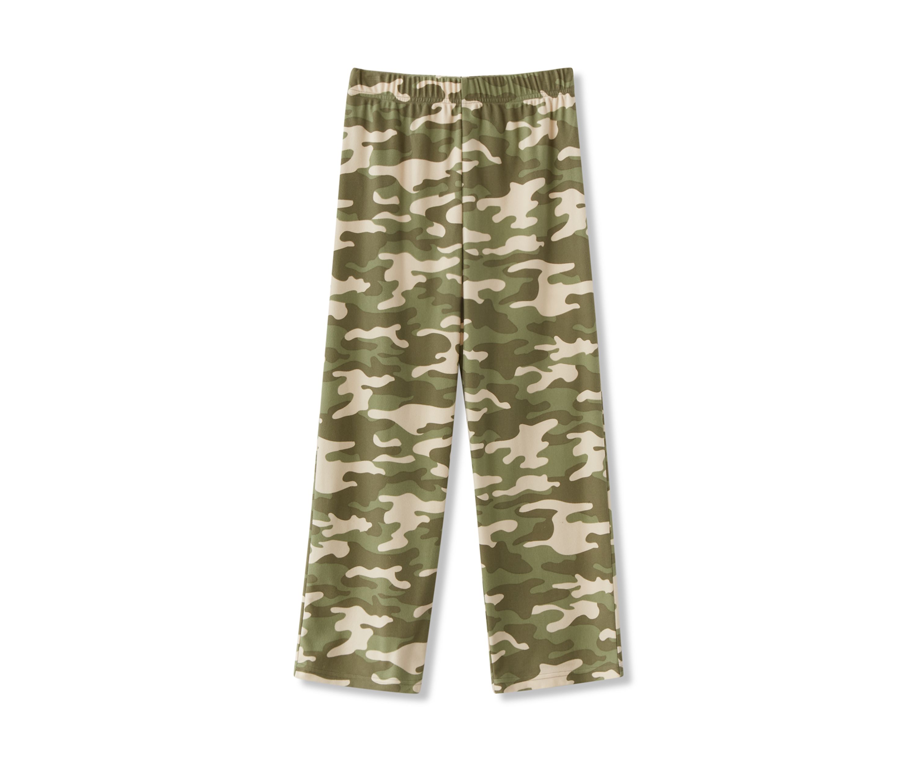 Boy 6-16 Long Color Block Raglan Sleeve Shirt and Camo Pants Pajama Set 