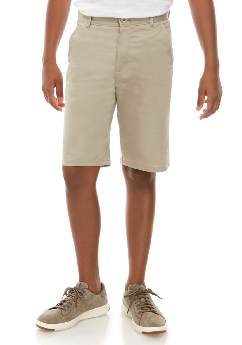 Boys 8-20 Flat Front Twill Short