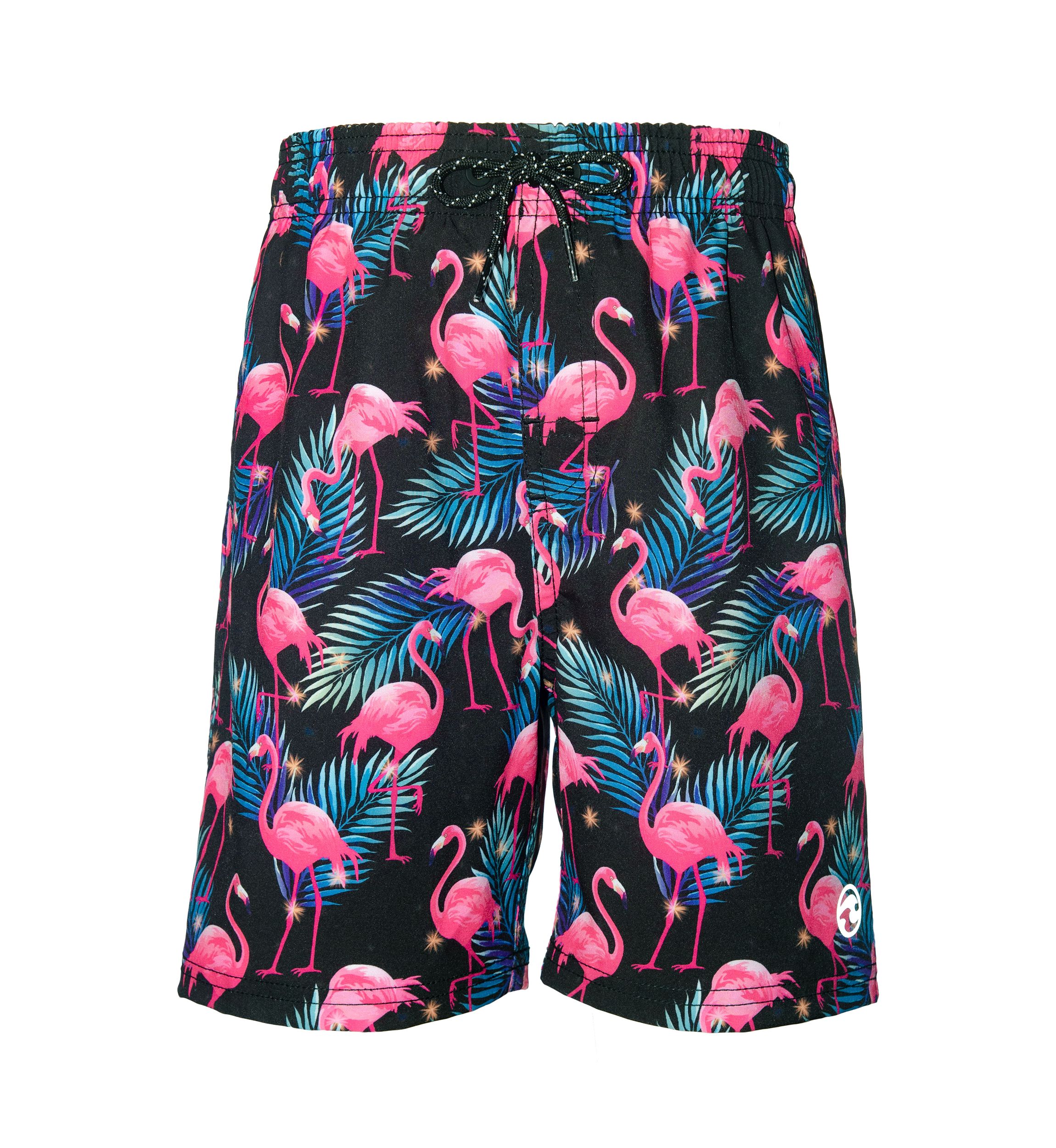 Boys 8-20 Flamingo Swim Trunks