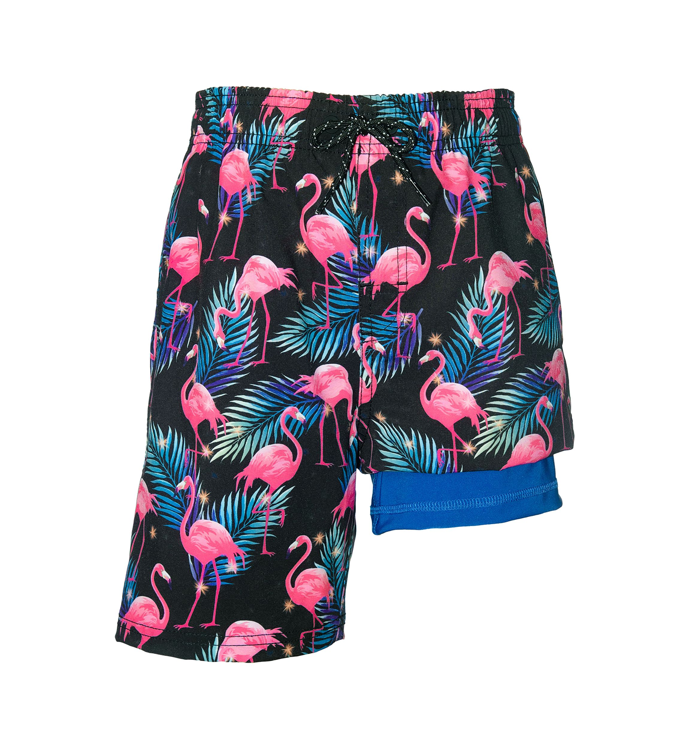 Boys 8-20 Flamingo Swim Trunks