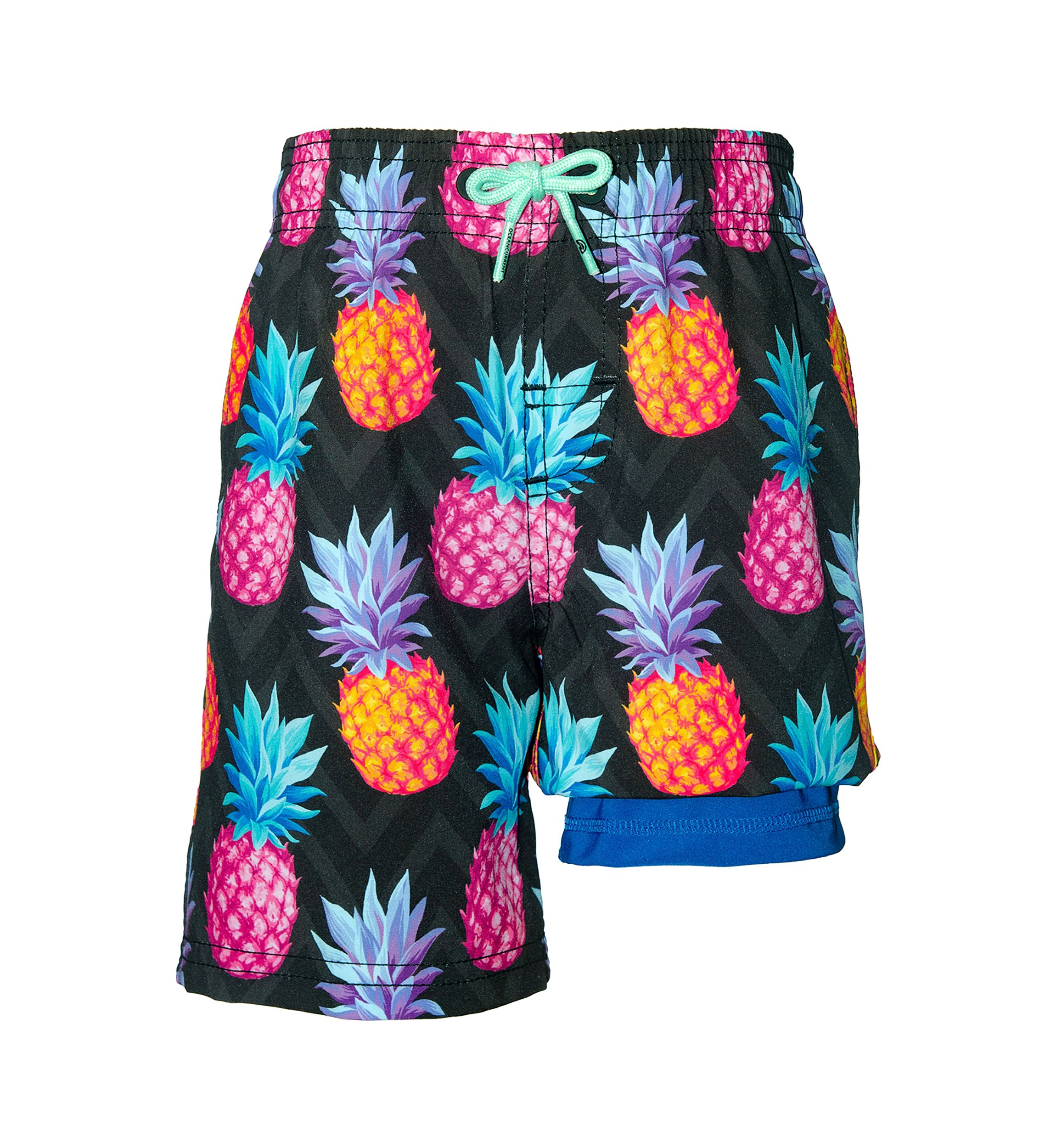 Boys 4-7 Pineapple Swim Trunks