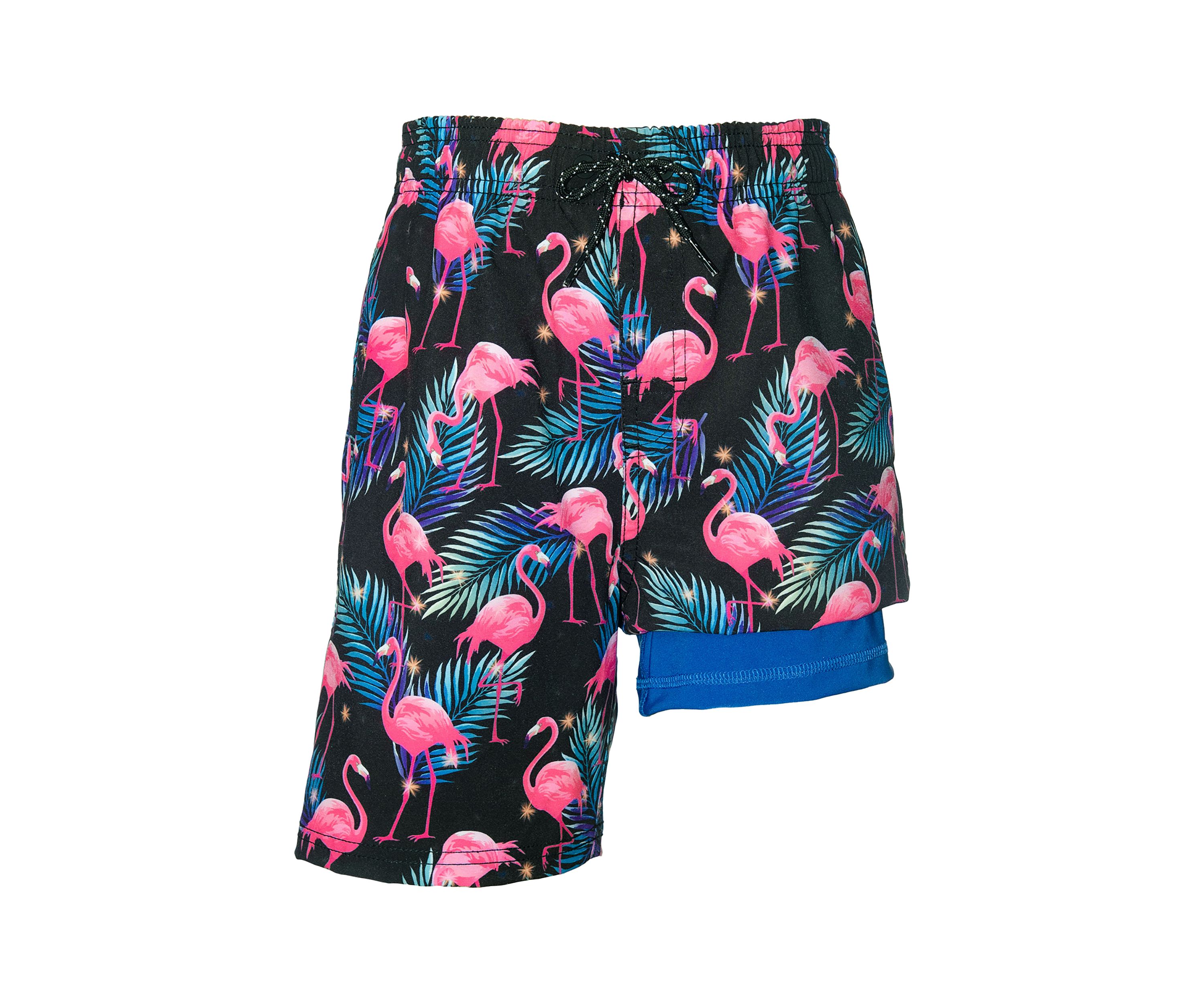 Boys 4-7 Flamingo Swim Trunks