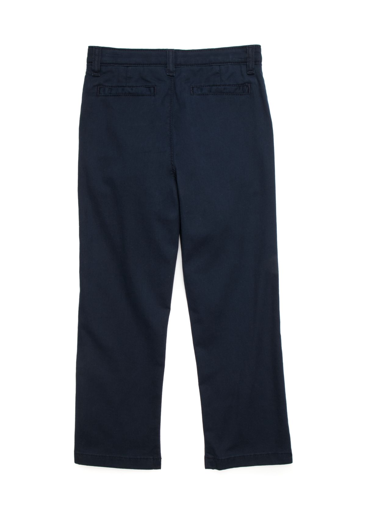 Boys 4-8 Flat Front Twill Pant with Adjustable Waistband