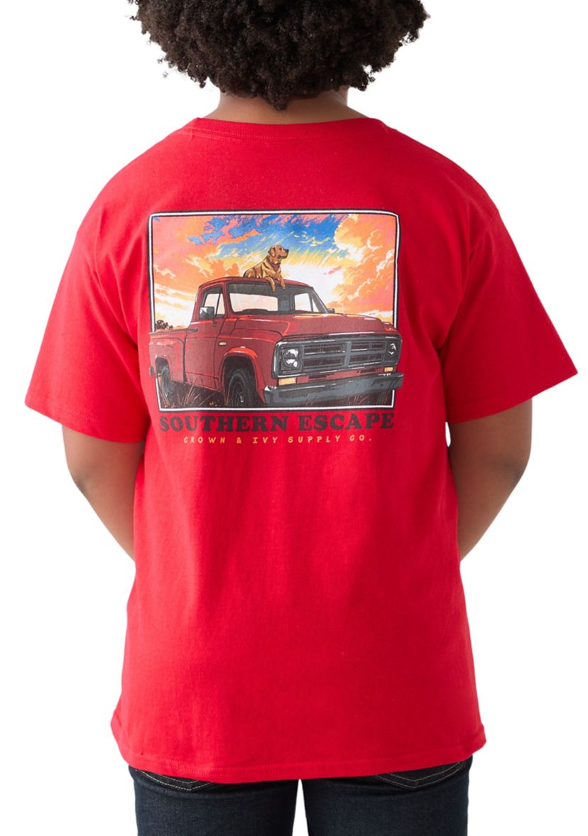 Boys 8-20 Short Sleeve Escapes Graphic T-Shirt