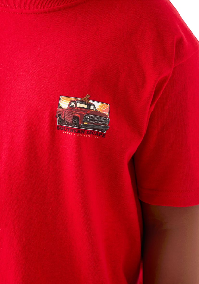 Boys 8-20 Short Sleeve Escapes Graphic T-Shirt