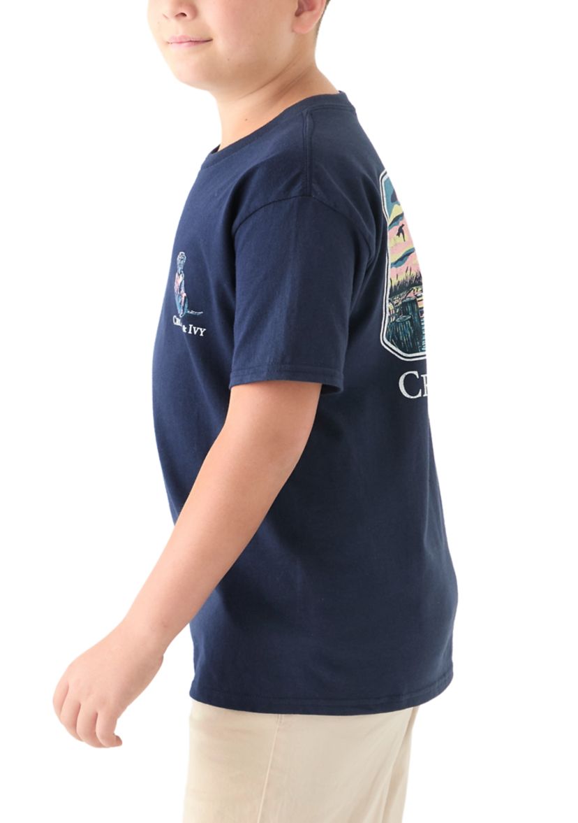 Boys 8-20 Dog at the Lake Graphic T-Shirt