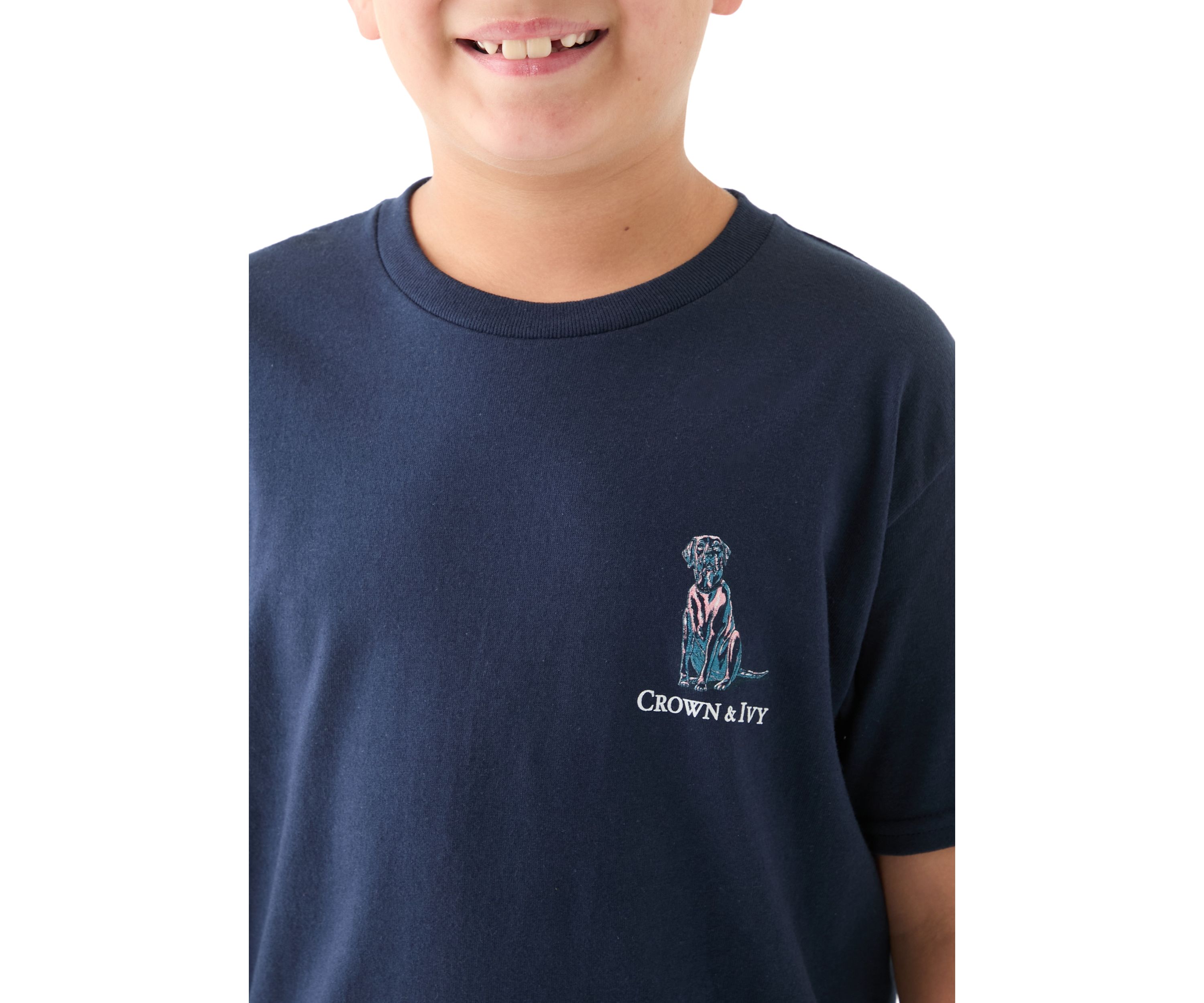 Boys 8-20 Dog at the Lake Graphic T-Shirt