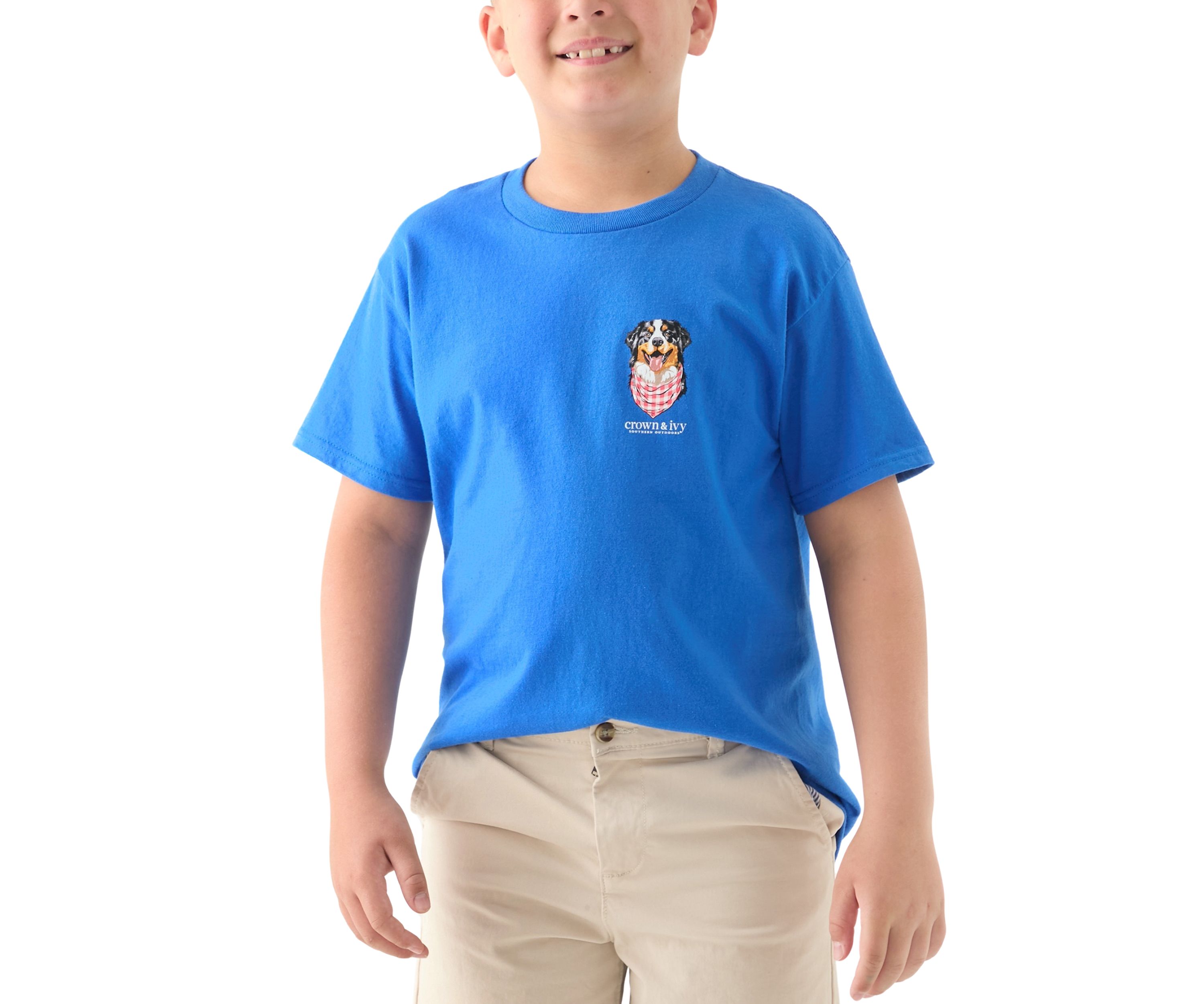 Boys 8-20 Happy Dog Graphic T-Shirt