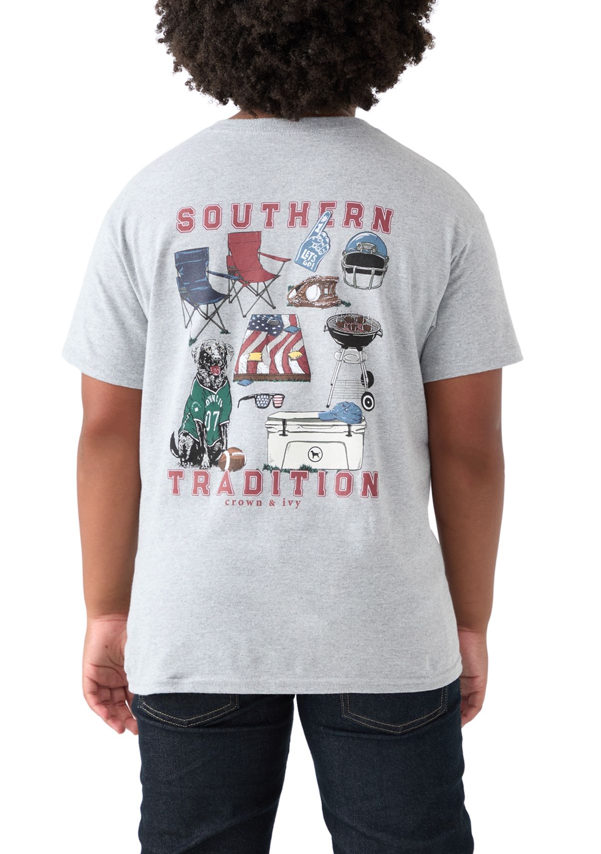   Boys 8-20 Short Sleeve Tailgrate Tradition Graphic T-Shirt 