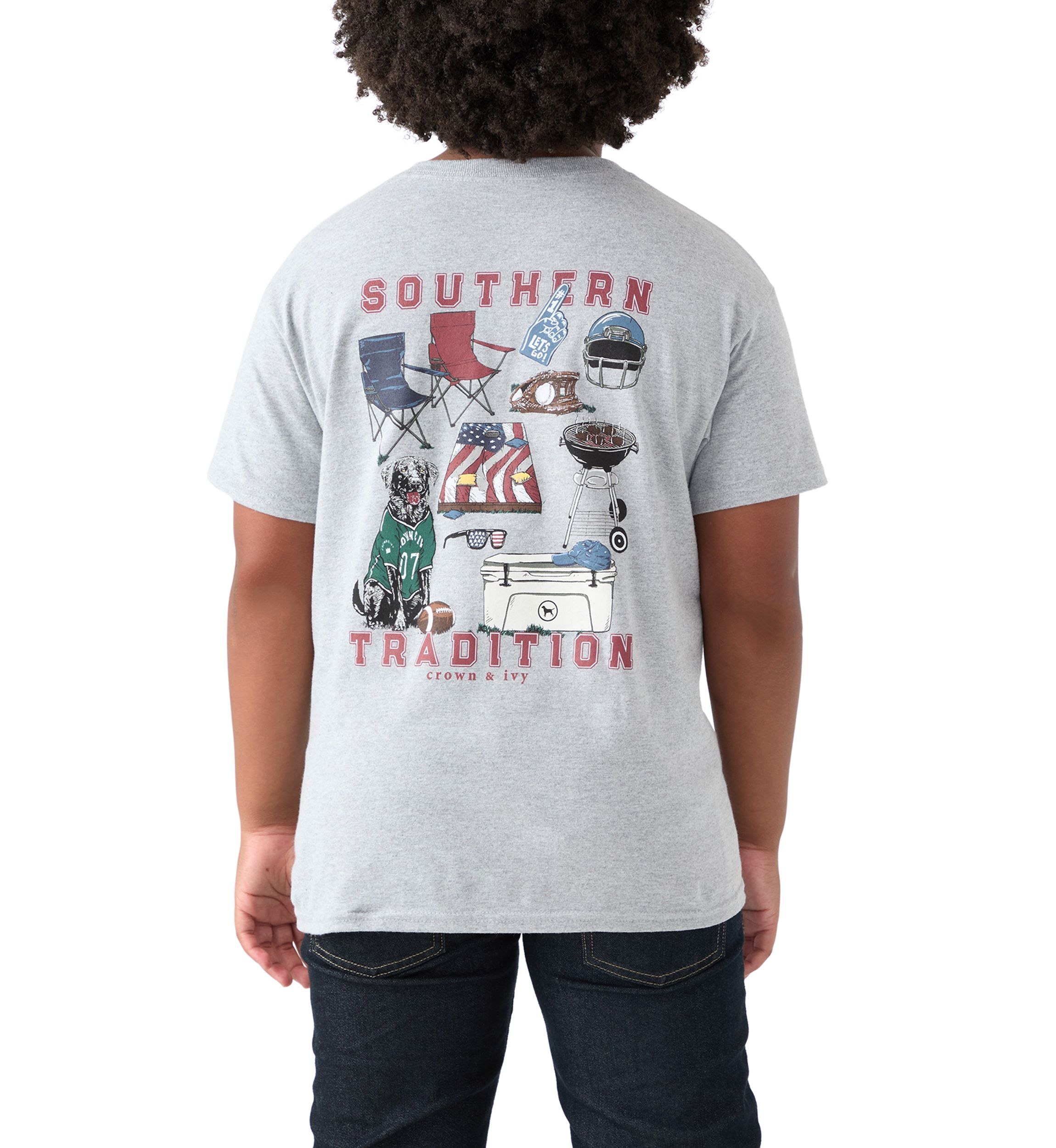   Boys 8-20 Short Sleeve Tailgrate Tradition Graphic T-Shirt 